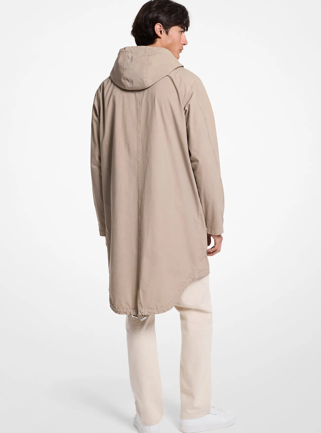 Michael Kors Anorak van geverfde katoenpopeline met stretch ZACHTSALIE New