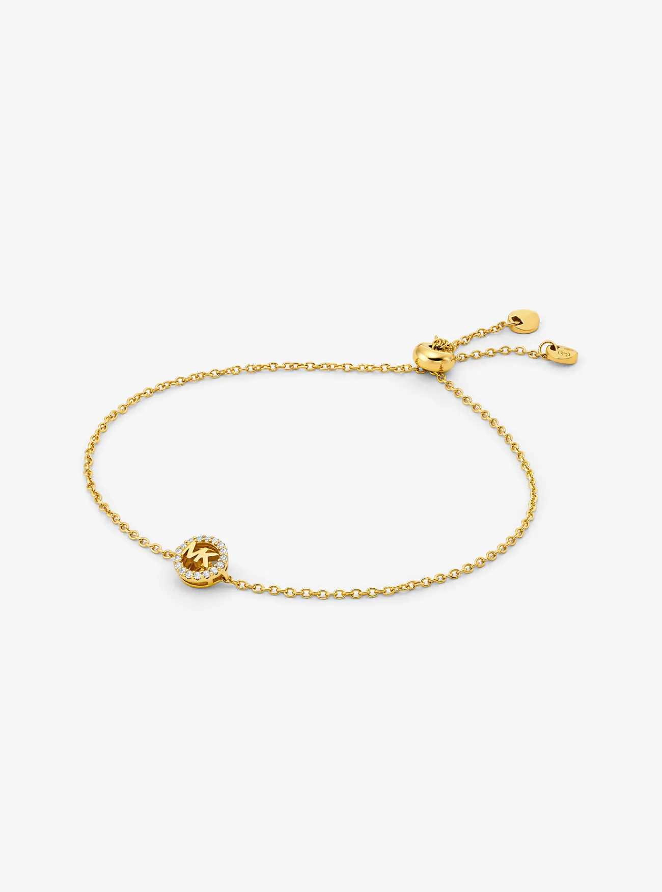 Michael Kors Armband Fulton van sterlingzilver met schuifsluiting en plating met edelmetaal GOUD Best