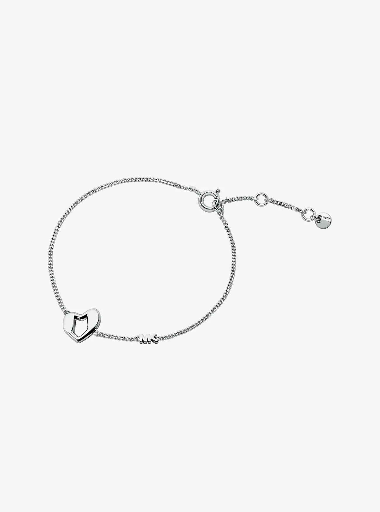 Michael Kors Armband van sterling met plating met edelmetaal en hartje ZILVER Best