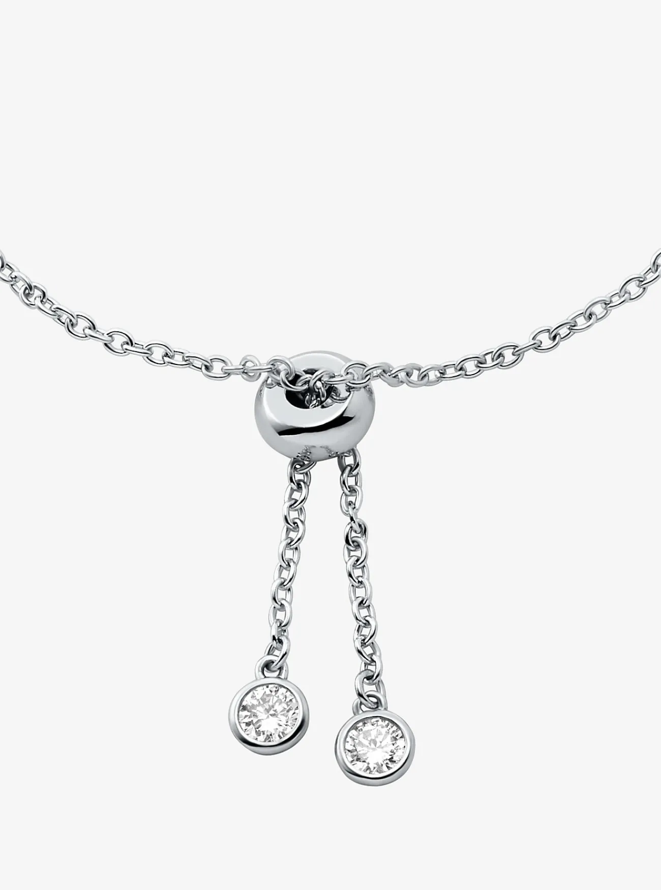 Michael Kors Armband van sterling met plating met edelmetaal, schuifsluiting en siersteentjes ZILVER Hot