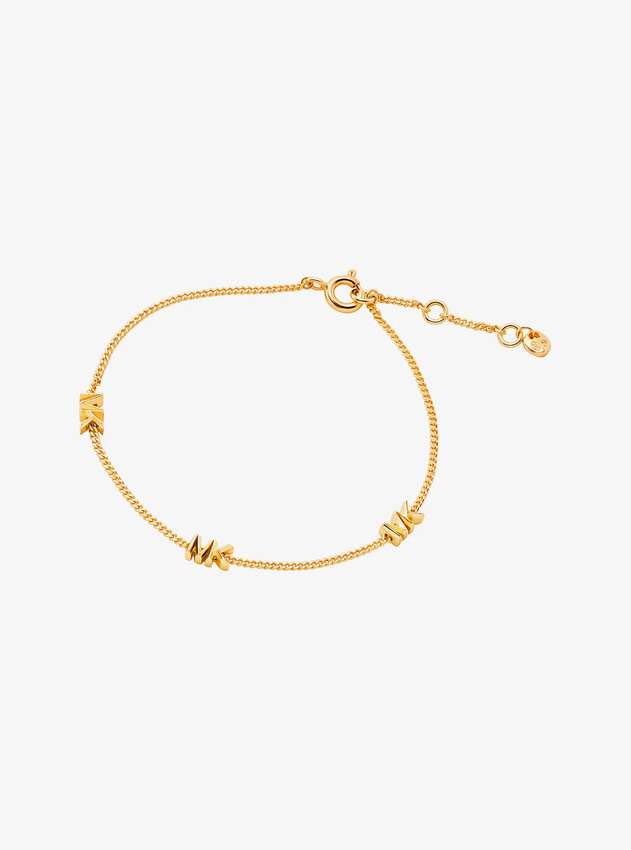 Michael Kors Armband van sterlingzilver met plating met edelmetaal en logo GOUD Fashion