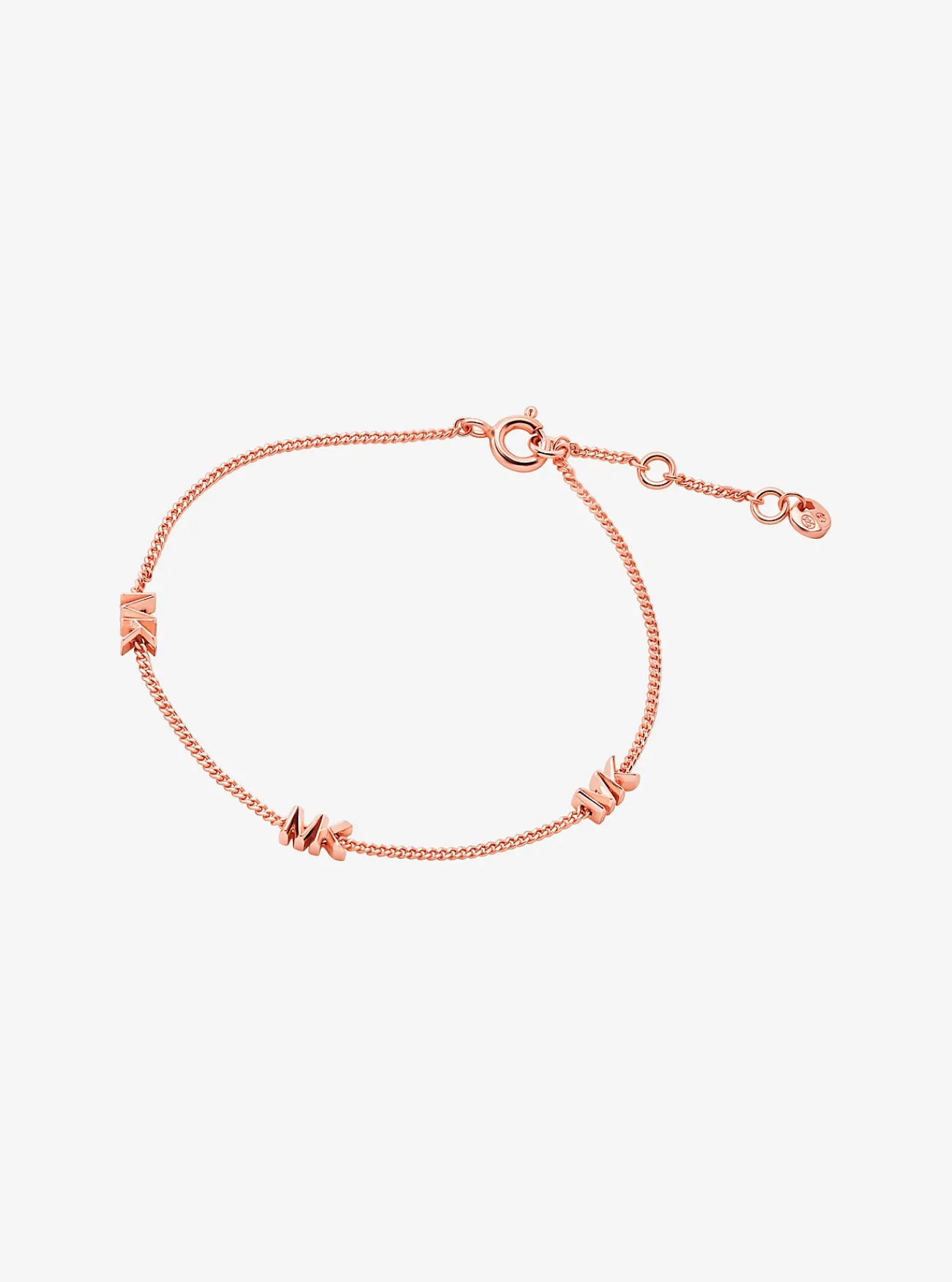 Michael Kors Armband van sterlingzilver met plating met edelmetaal en logo ROS&Eacute;GOUD Best