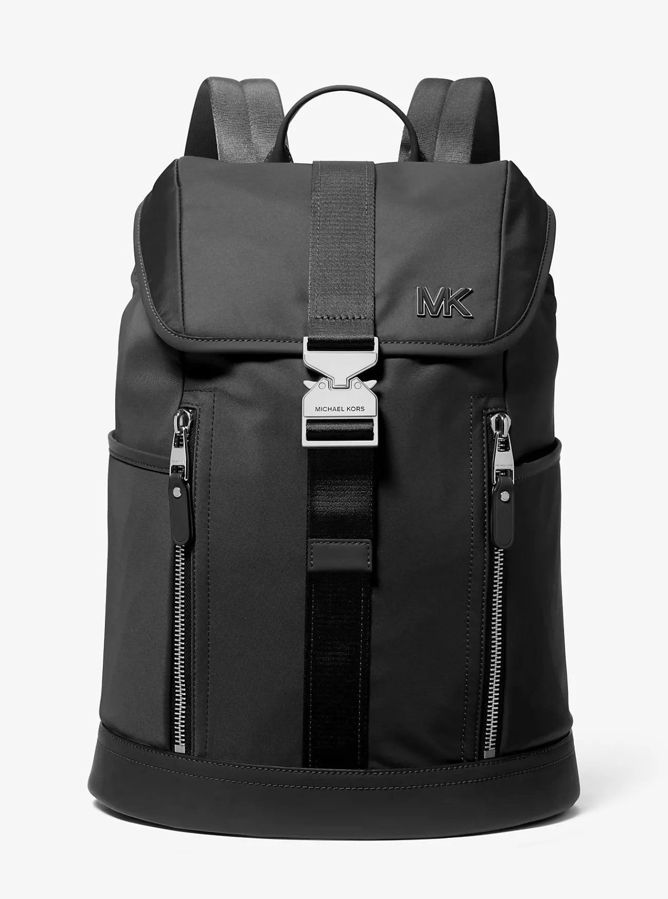 Michael Kors Aviator-rugzak Eli van nylon ZWART Discount