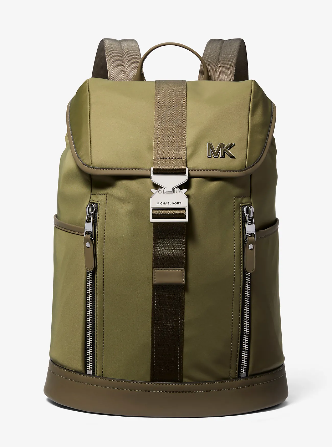 Michael Kors Aviator-rugzak Eli van nylon SAFARIGROEN Discount