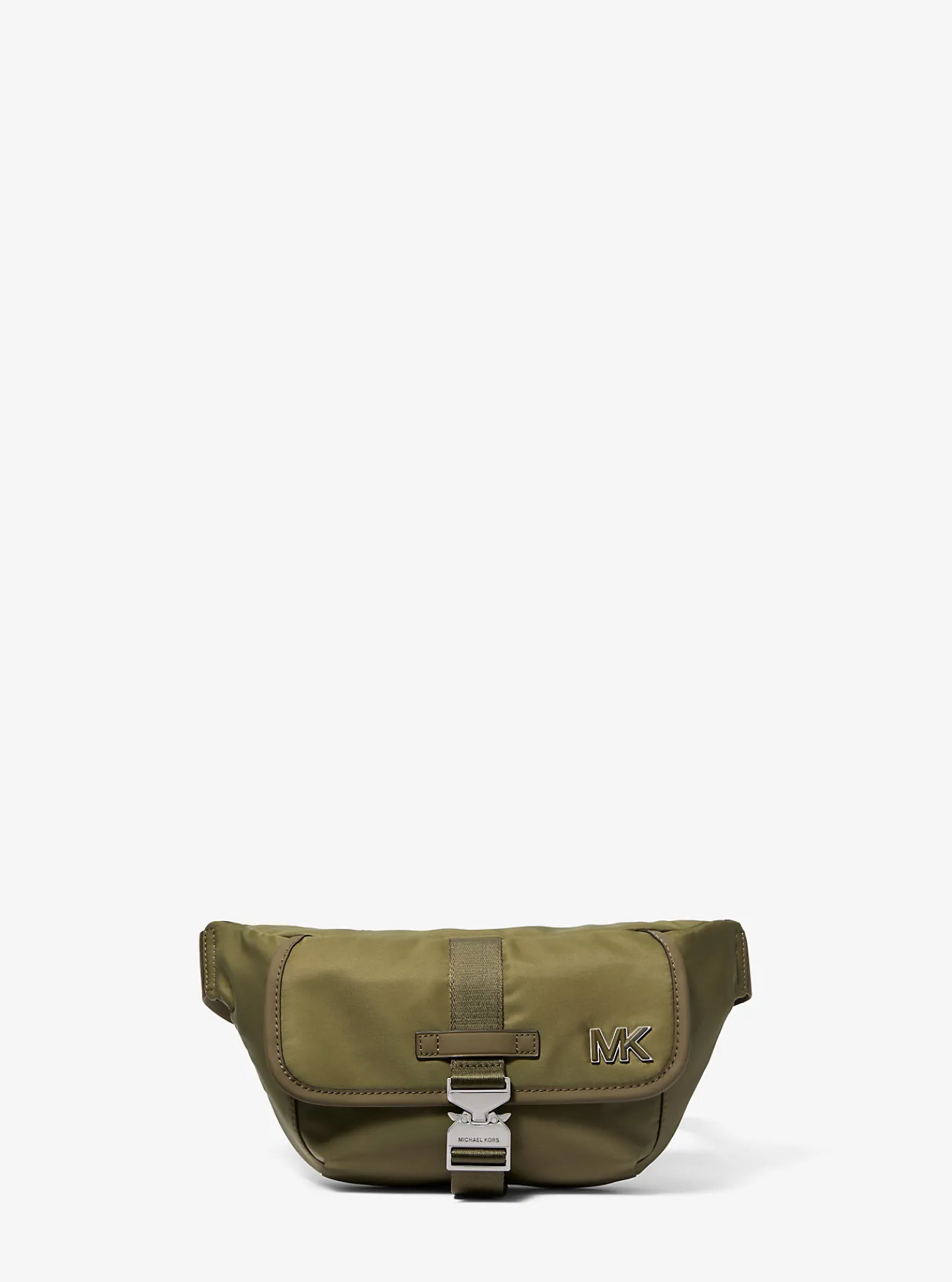 Michael Kors Aviator-schoudertas Eli van nylon SAFARIGROEN Outlet