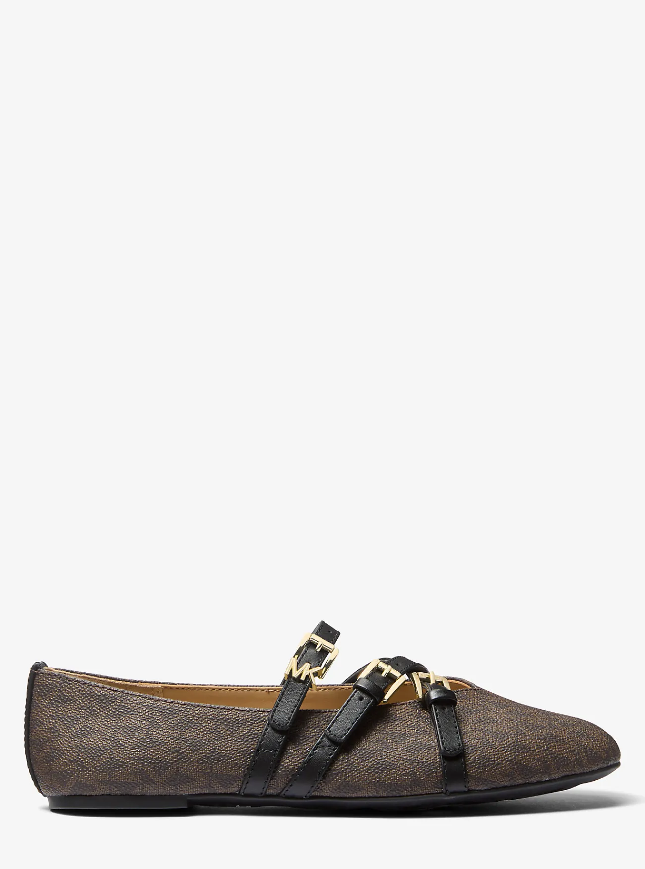 Michael Kors Ballerina Indy van flexibel canvas met kenmerkend logo New