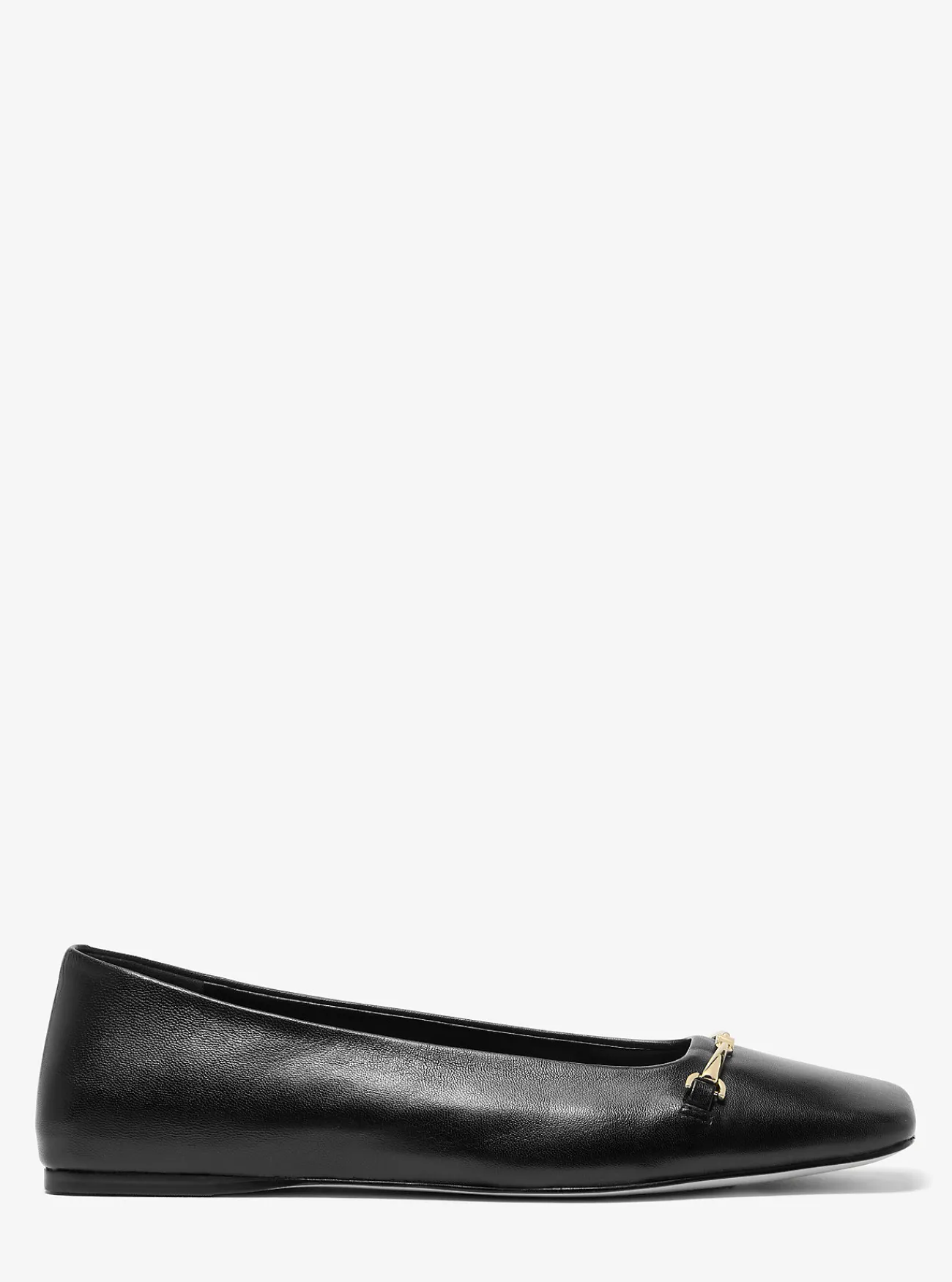 Michael Kors Ballerina Lena van leer ZWART Sale