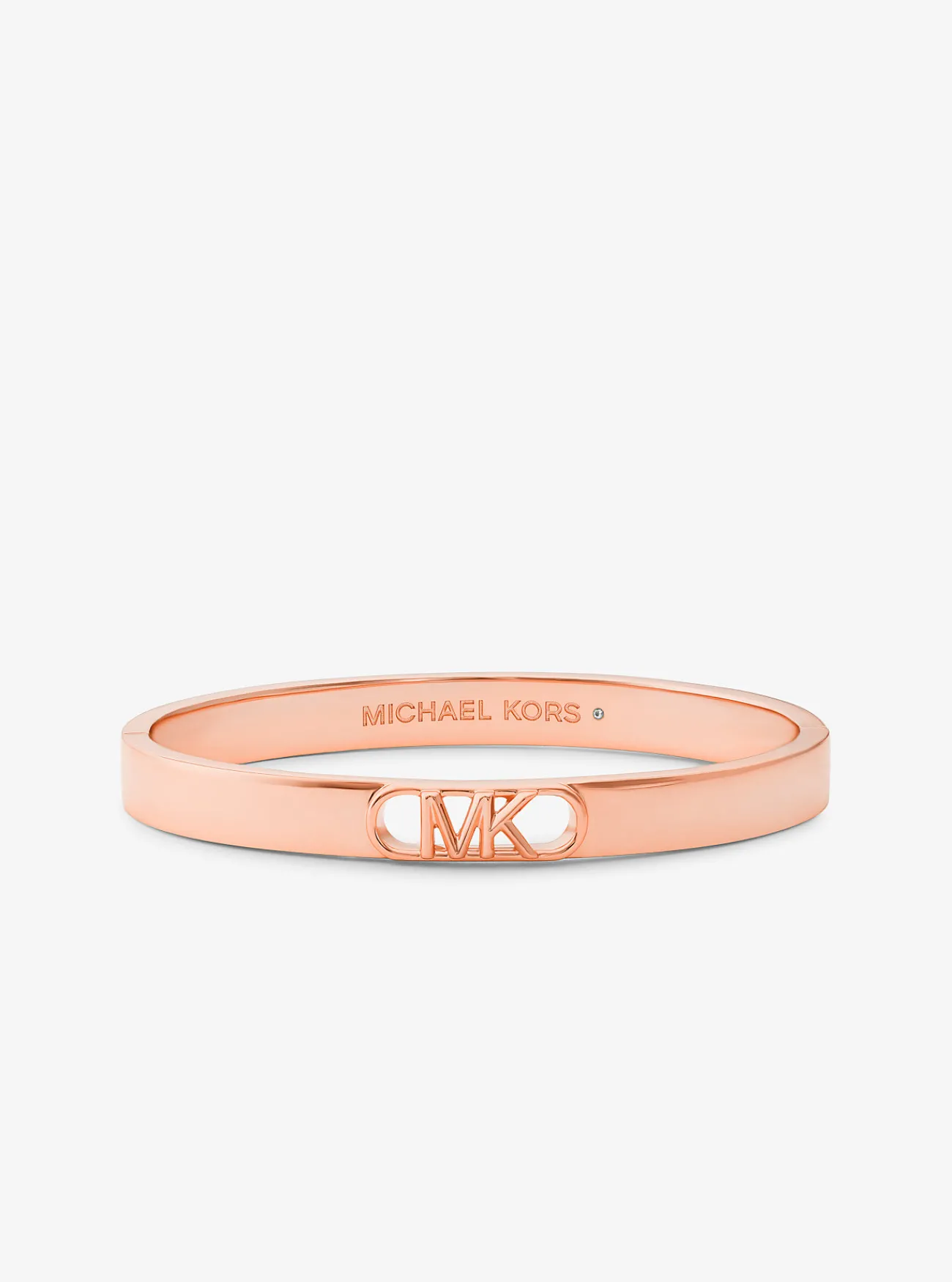 Michael Kors Bangle van messing met een platering met edelmetaal en Empire-logo ROS&Eacute;GOUD Discount
