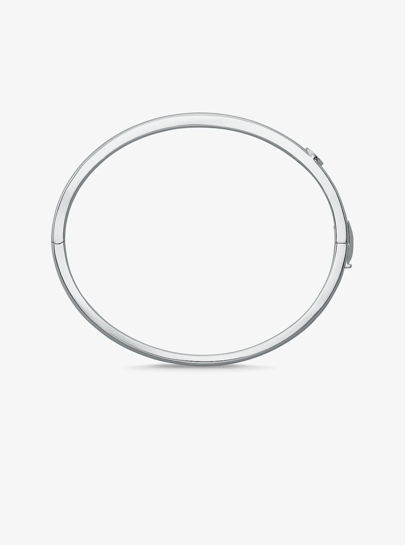 Michael Kors Bangle van messing met plating met edelmetaal en siersteentjes ZILVER Hot