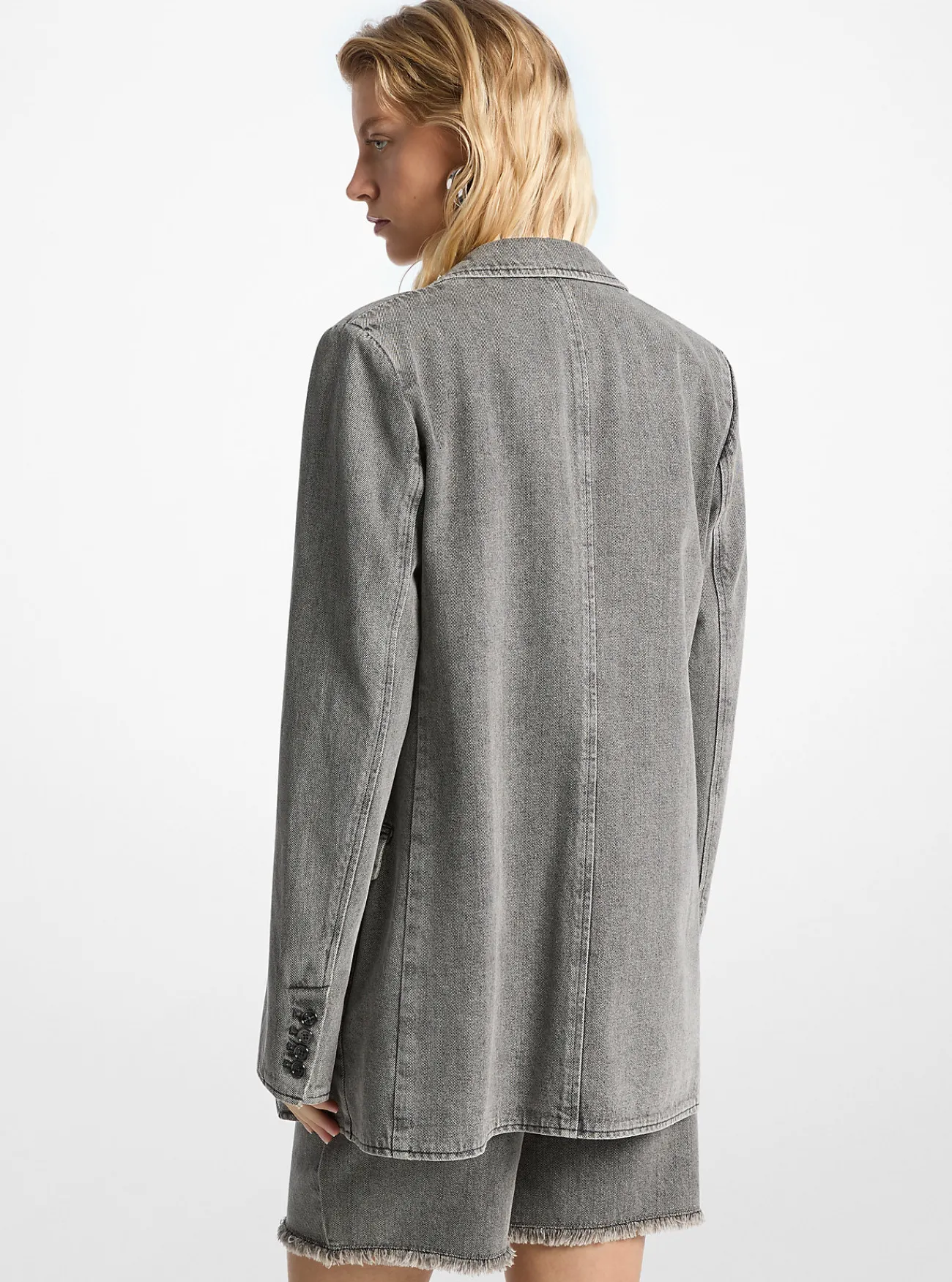 Michael Kors Blazer van denim in boyfriendmodel BETONNENWAS Discount