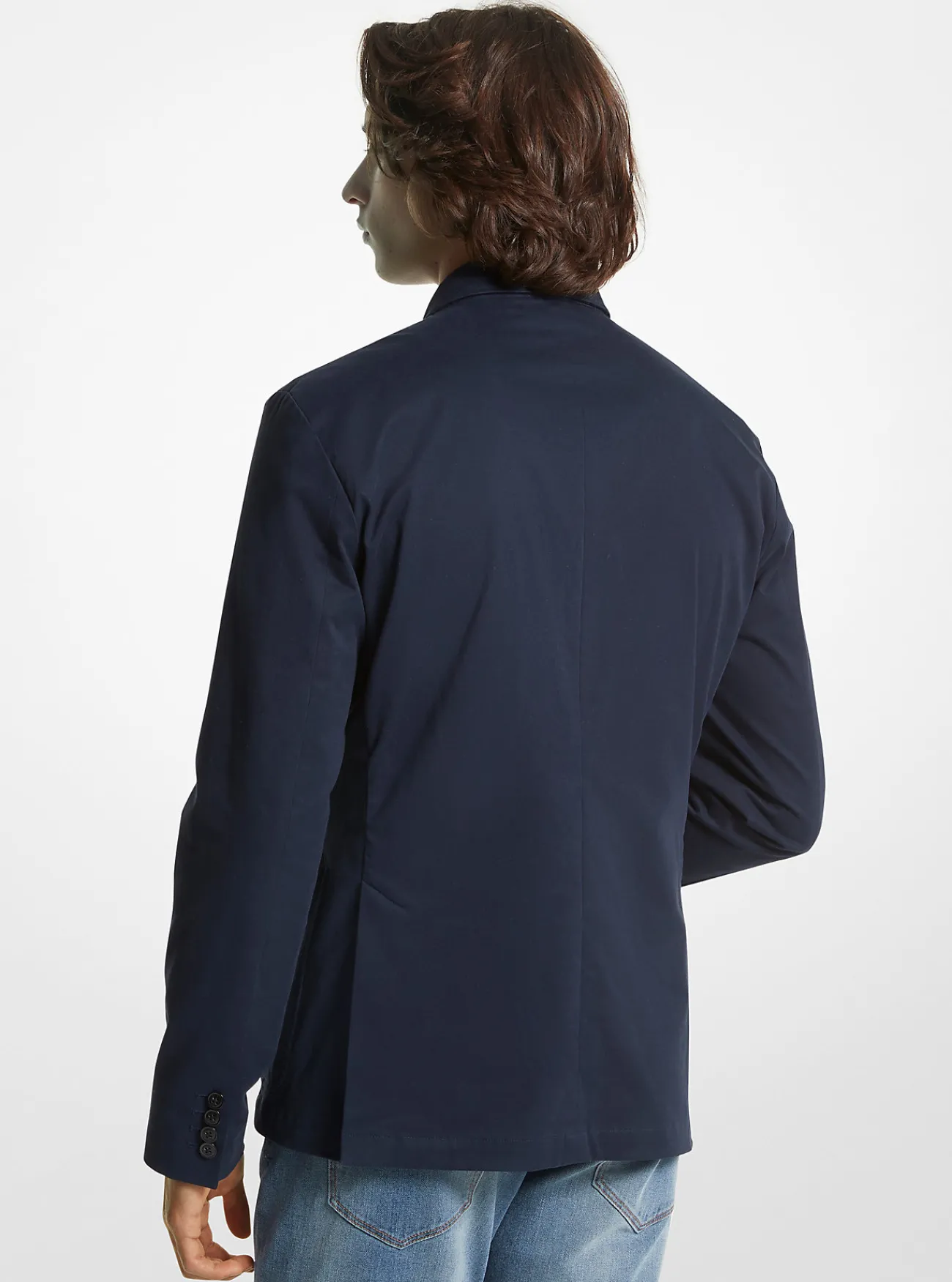Michael Kors Blazer van stretchkeperkatoen MIDDERNACHTSBLAUW Best