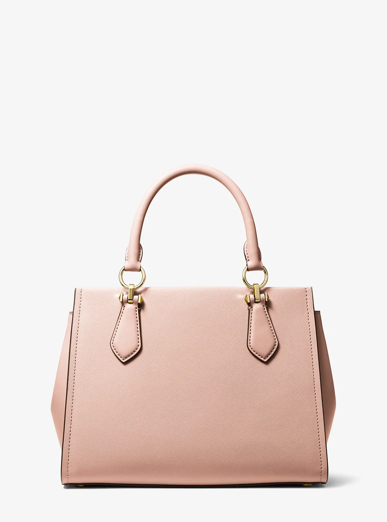 Michael Kors Boekentas Marilyn van saffianoleer, middelgroot ZACHTROZE New