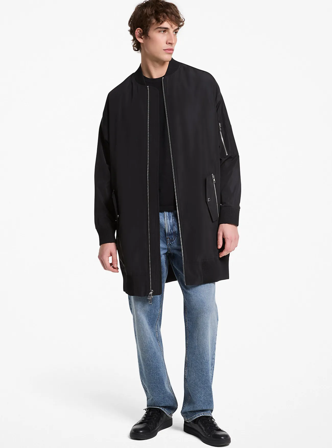 Michael Kors Bomberjack met oversized pasvorm ZWART Sale
