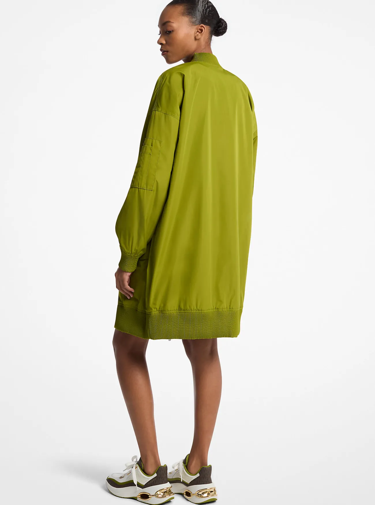 Michael Kors Bomberjack met oversized pasvorm WEIDEGROEN Fashion