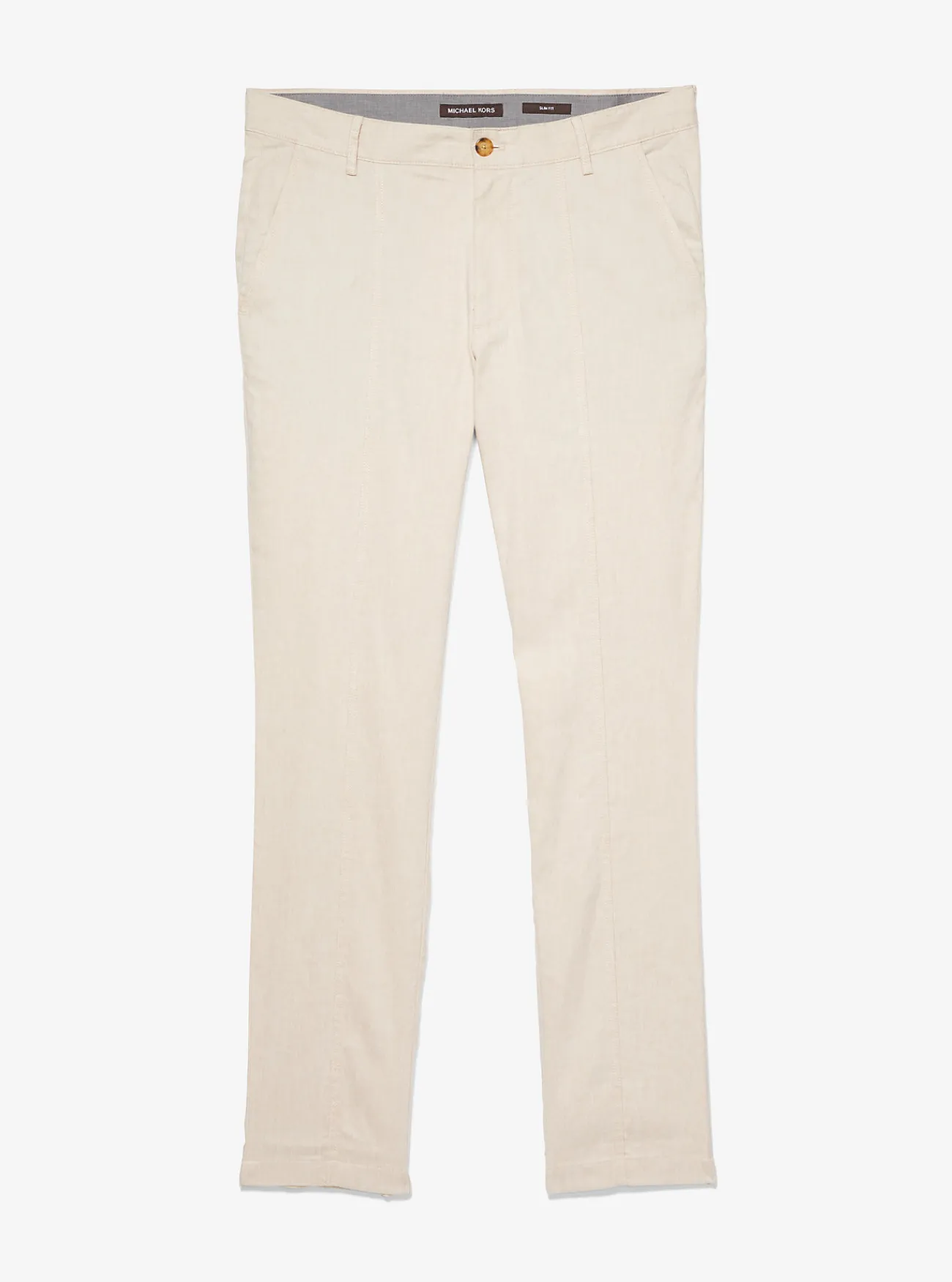 Michael Kors Broek van linnenmix KAKI Online