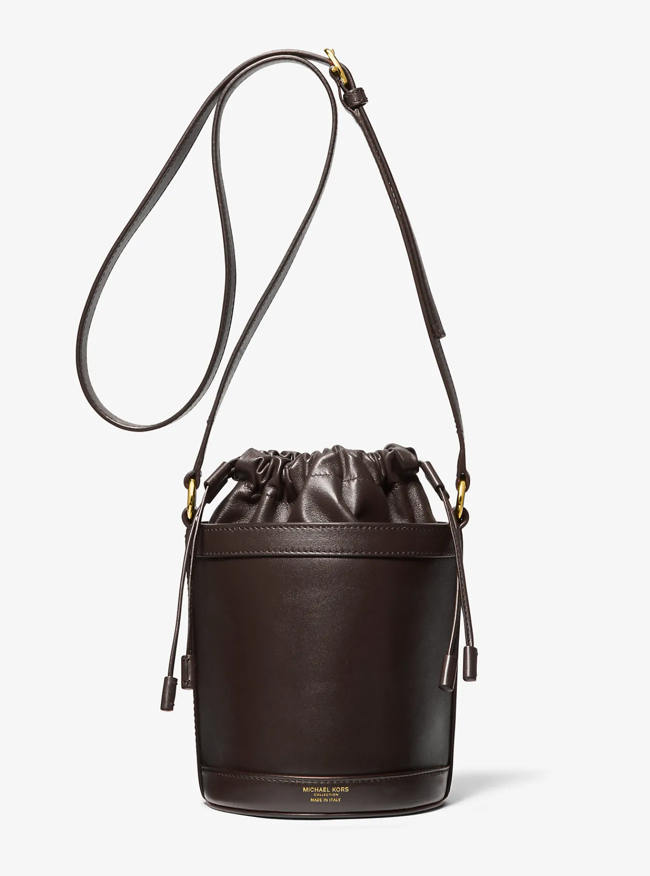 Michael Kors Buideltas Audrey van leer, middelgroot CHOCOLADE Hot