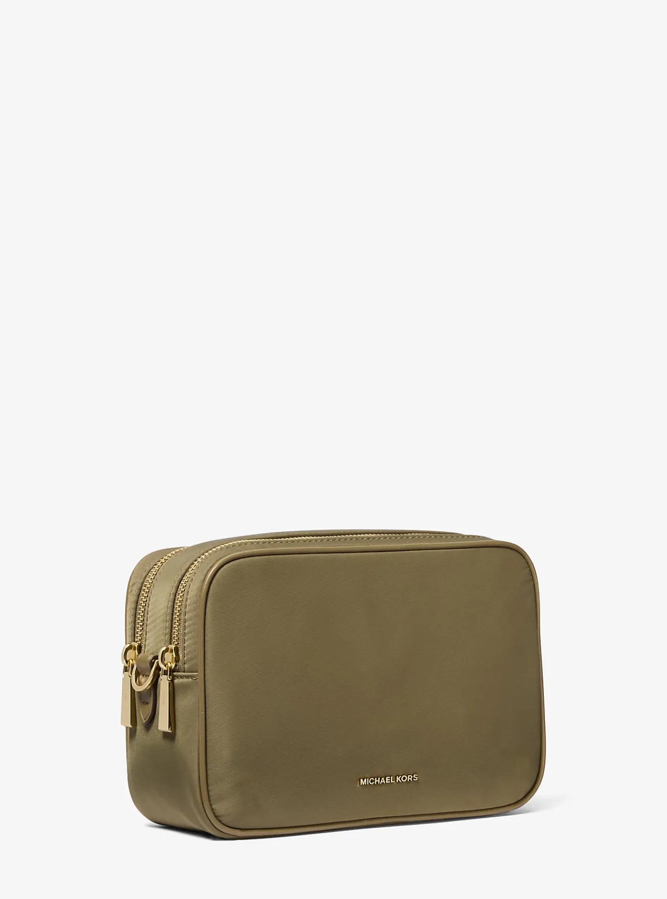 Michael Kors Cameracrossbodytas Bryant van nylon, middelgroot SAFARIGROEN Outlet