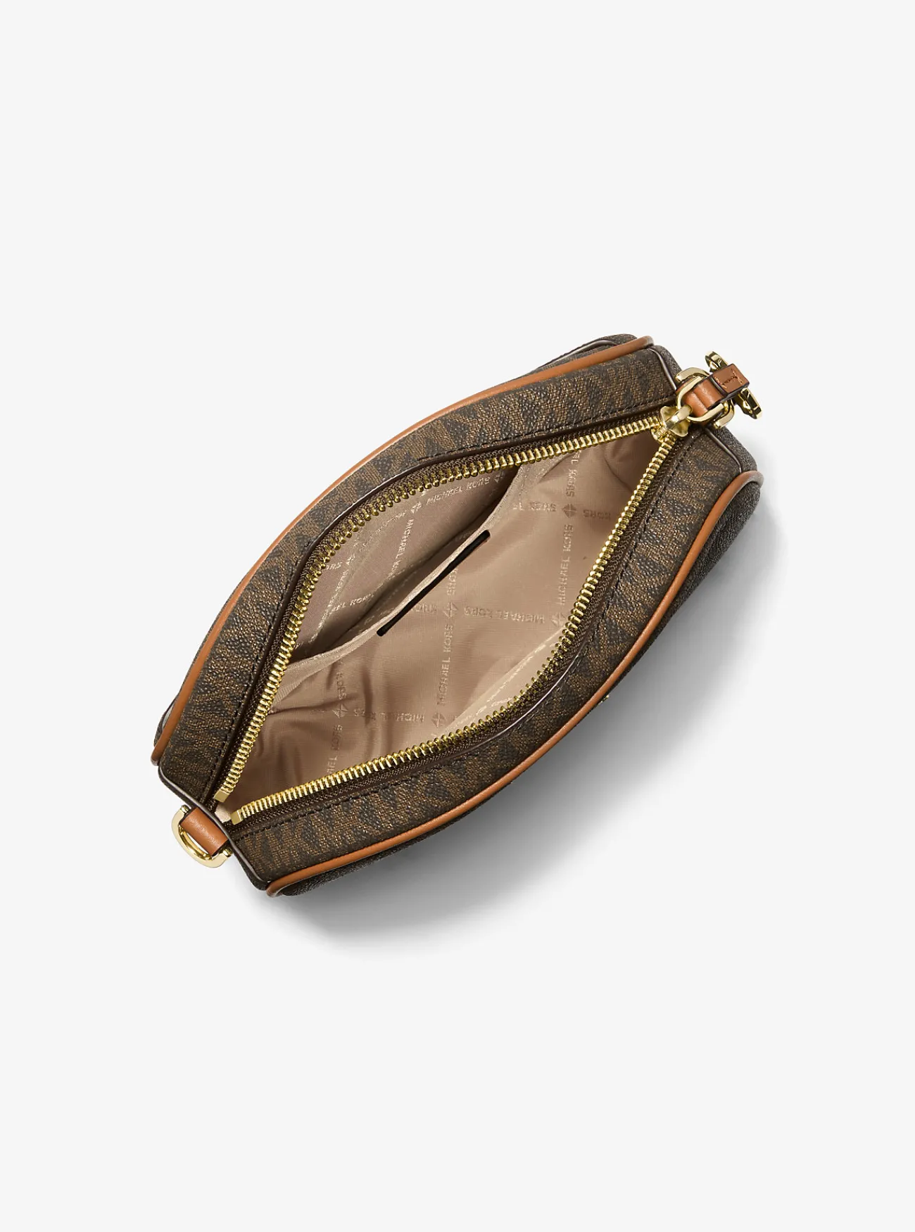 Michael Kors Cameratas Jet Set met logo, aanpasbaar en klein Clearance