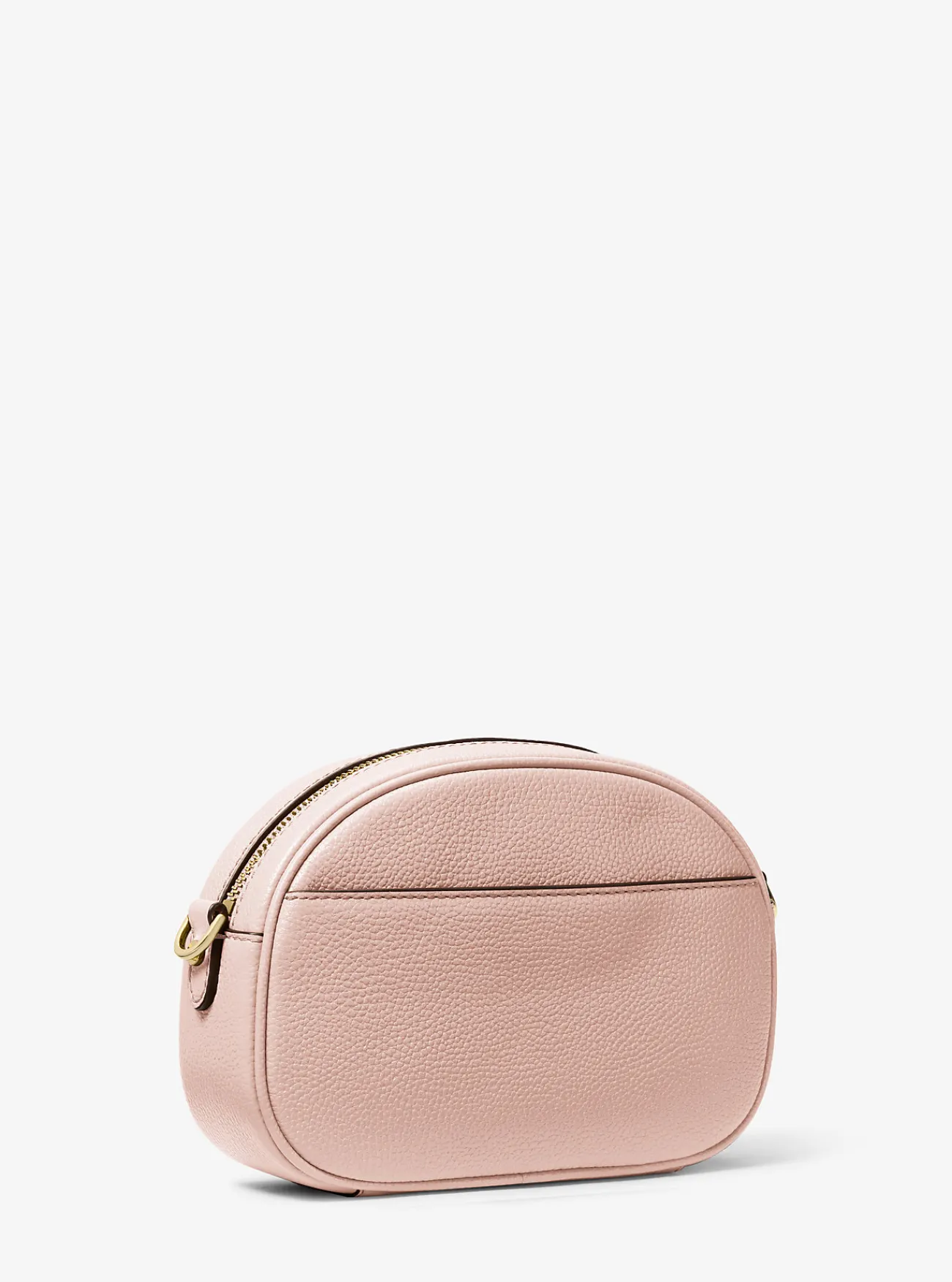 Michael Kors Cameratas Jet Set van getrommeld leer, aanpasbaar en klein ZACHTROZE Clearance