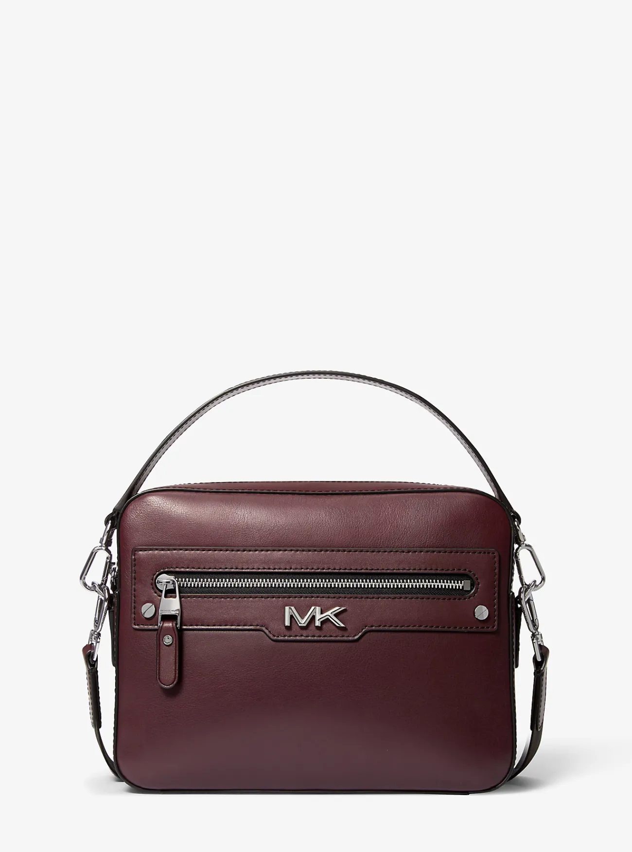 Michael Kors Cameratas Varick van leer New