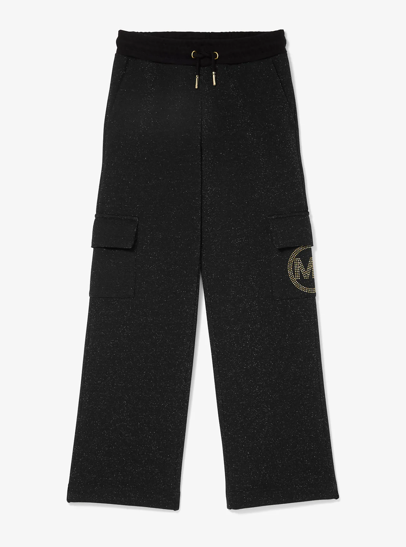 Michael Kors Cargobroek van katoenmix met logo en studs ZWART Fashion