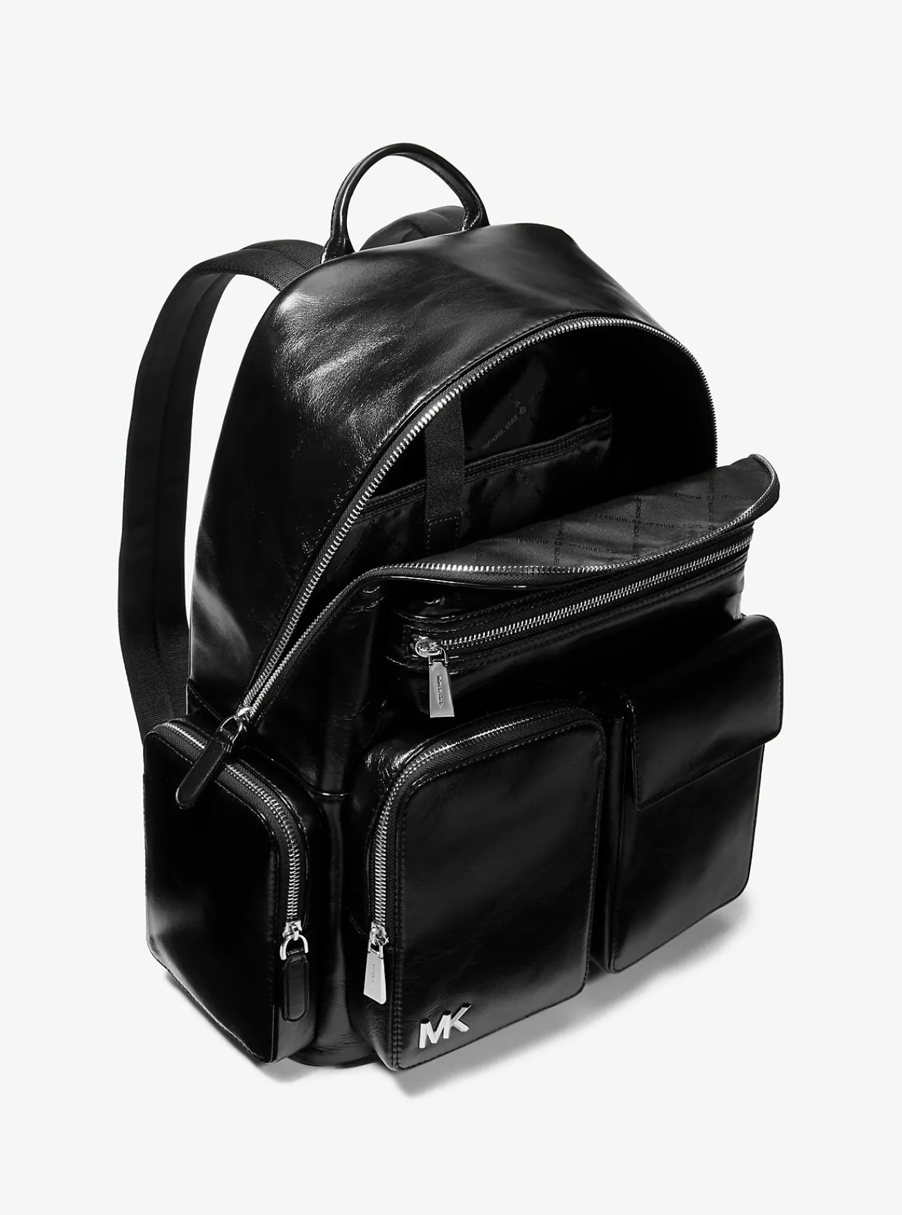 Michael Kors Cargorugzak Dakota van leer ZWART Discount