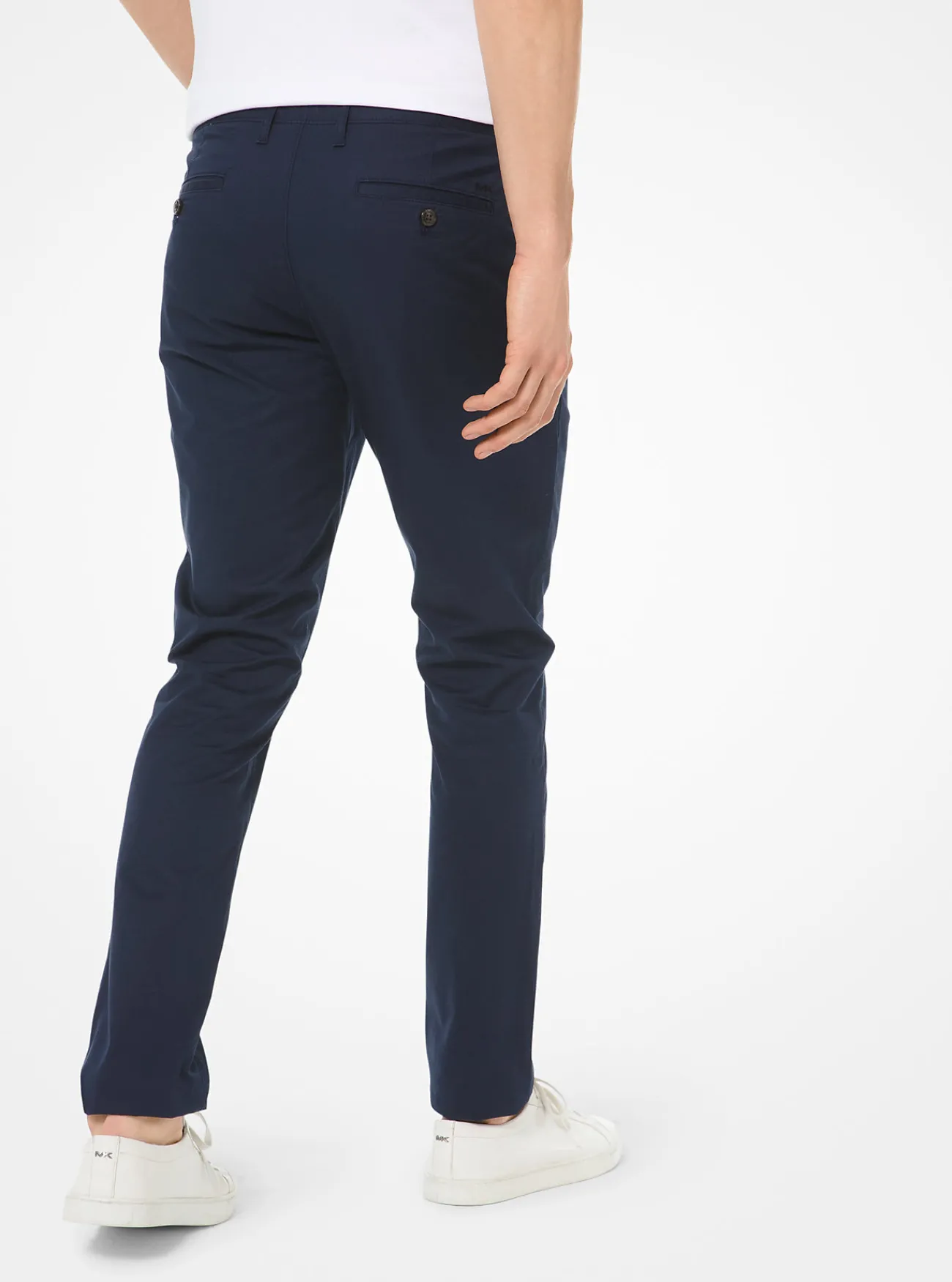 Michael Kors Chinobroek van stretchkatoen met skinny pasvorm MIDDERNACHTSBLAUW Clearance