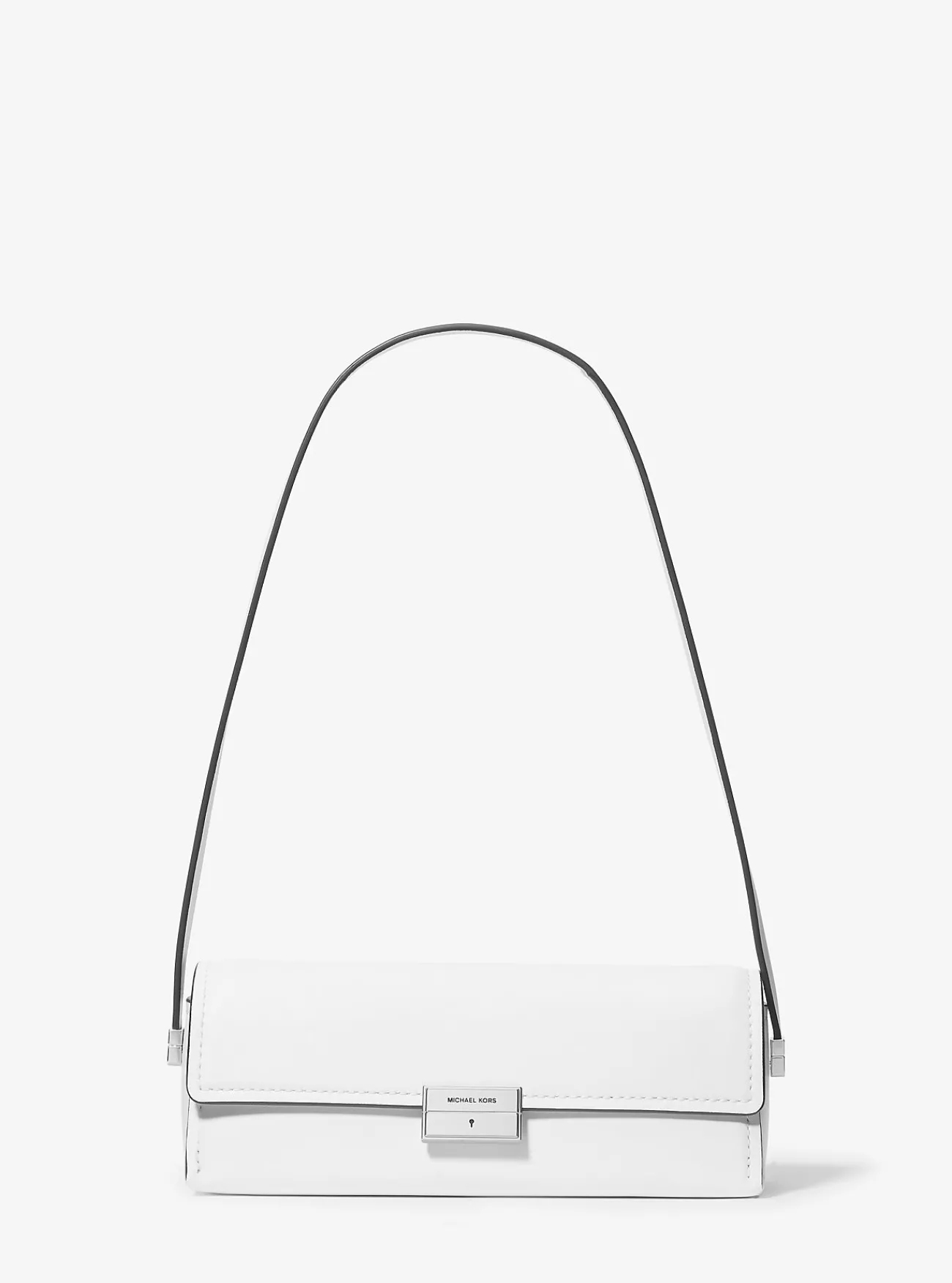 Michael Kors Clutch Ludlow van leer, aanpasbaar en klein OPTISCHWIT Clearance