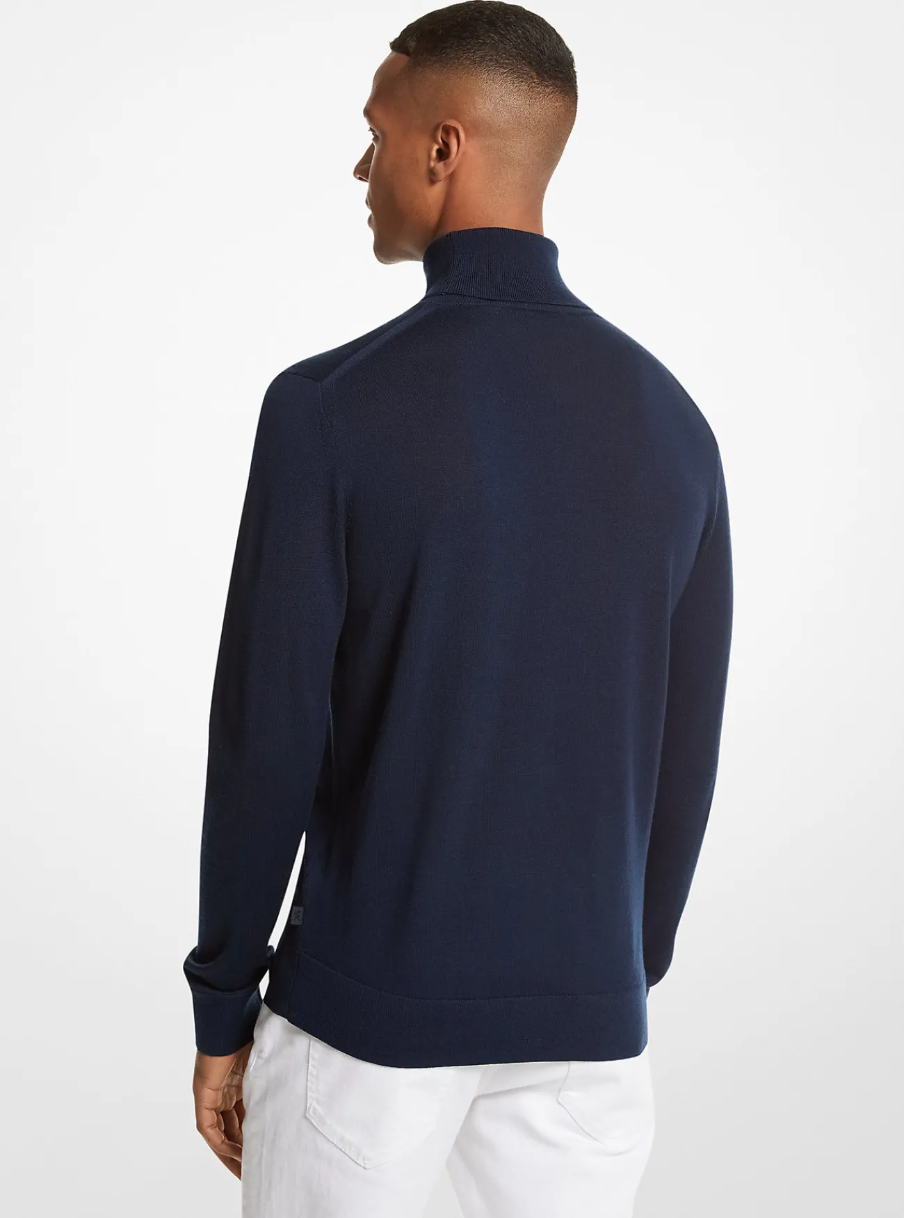 Michael Kors Coltrui van merinowol MIDDERNACHTSBLAUW Sale