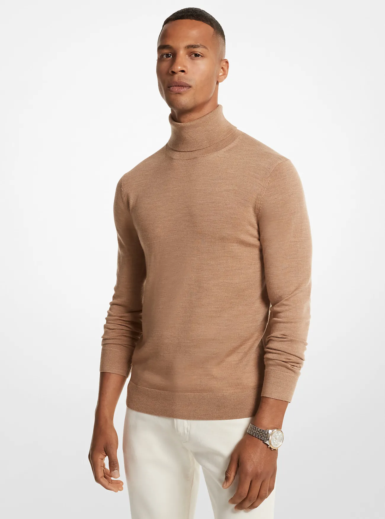 Michael Kors Coltrui van merinowol DONKERCAMELMELANGE Fashion