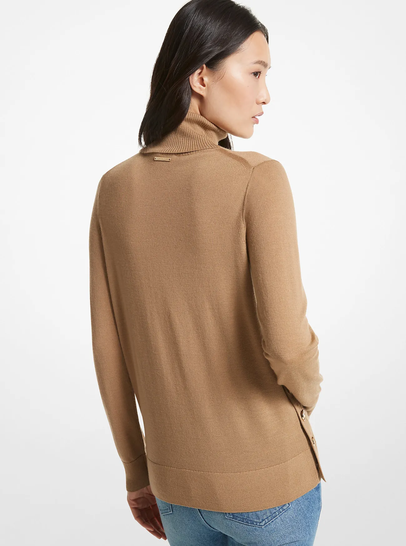 Michael Kors Coltrui van merinowol DONKERCAMEL Online