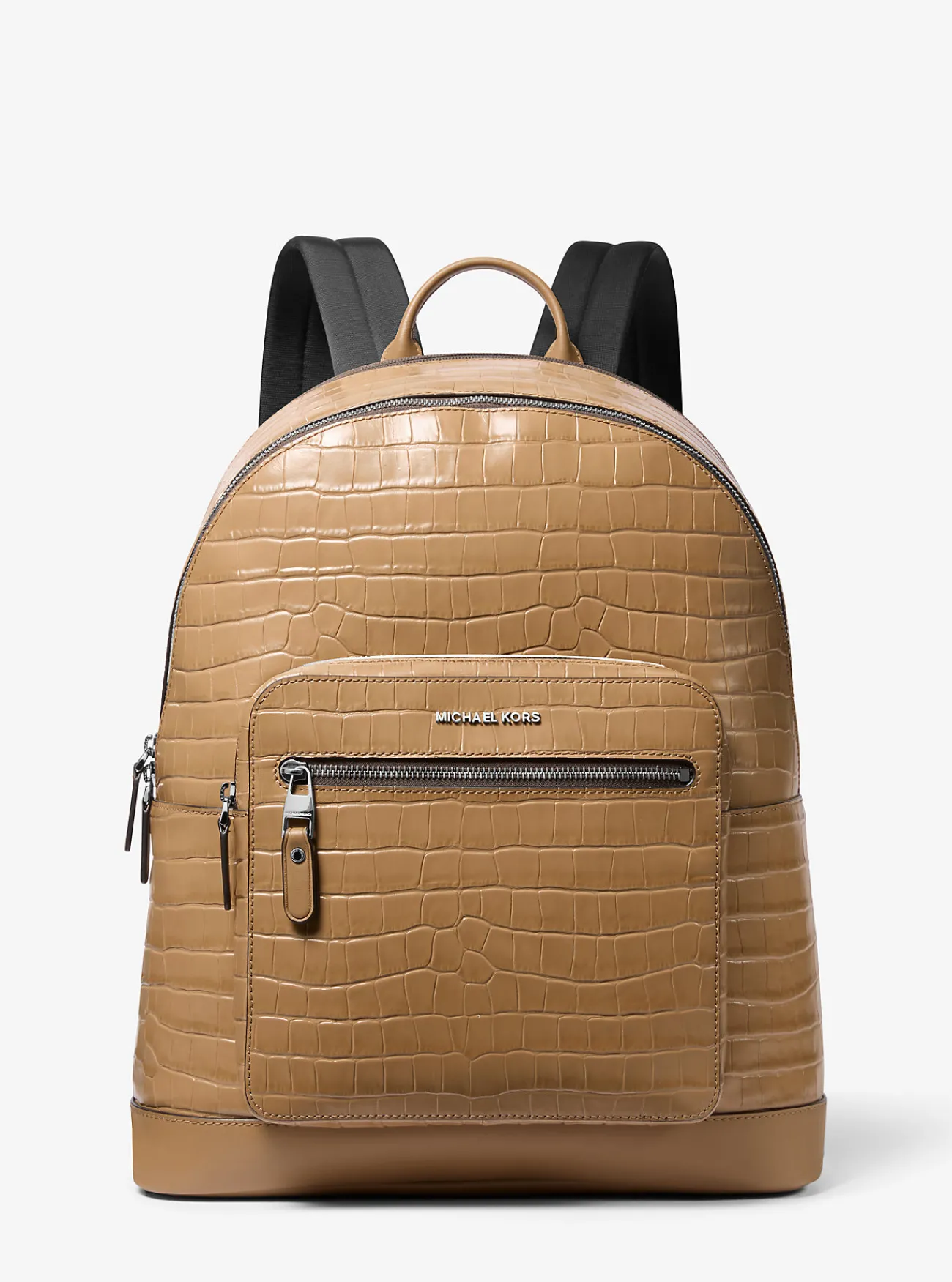 Michael Kors Commuter-rugzak Hudson van leer met krokodillenprint in reli&euml;f KAF Best