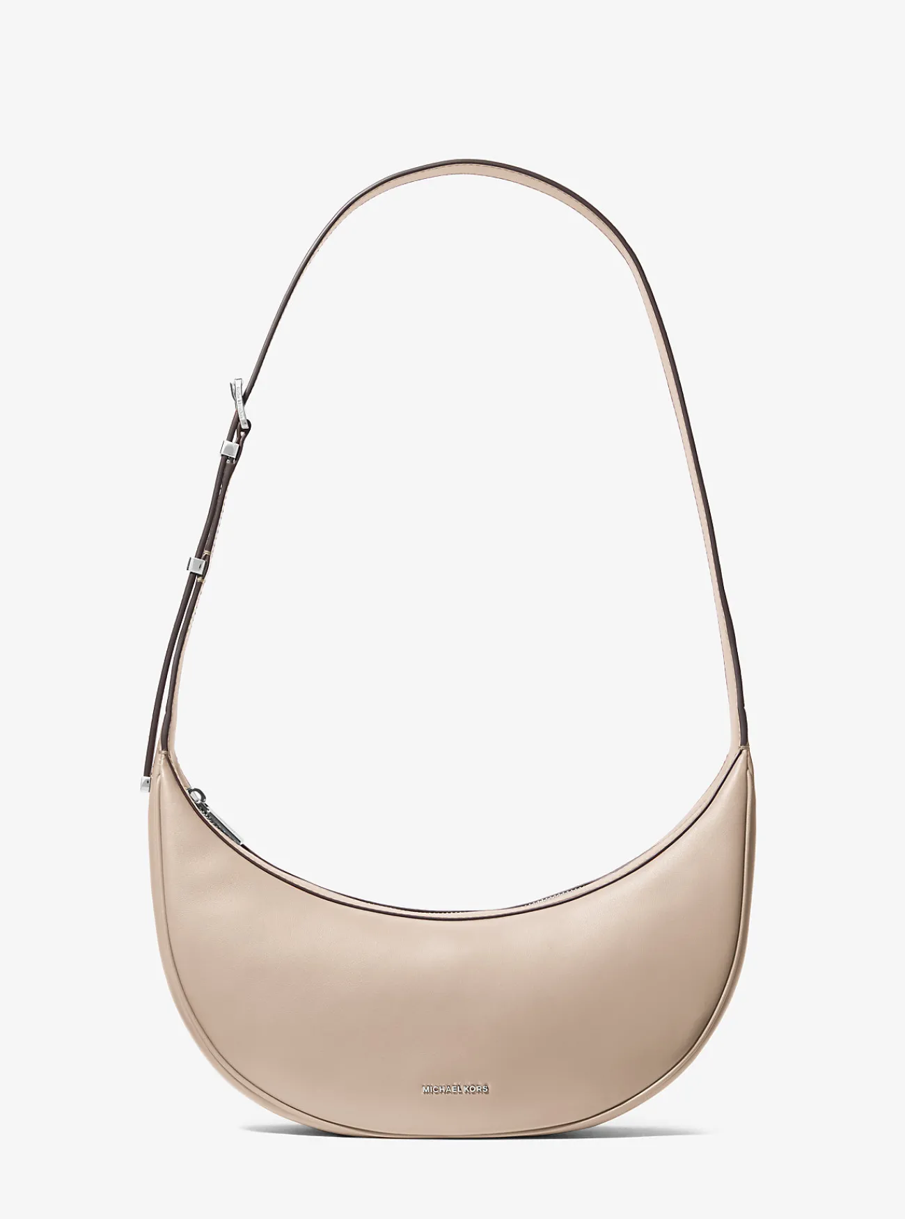 Michael Kors Crossbodytas Avra van leer, middelgroot LICHTZAND Online
