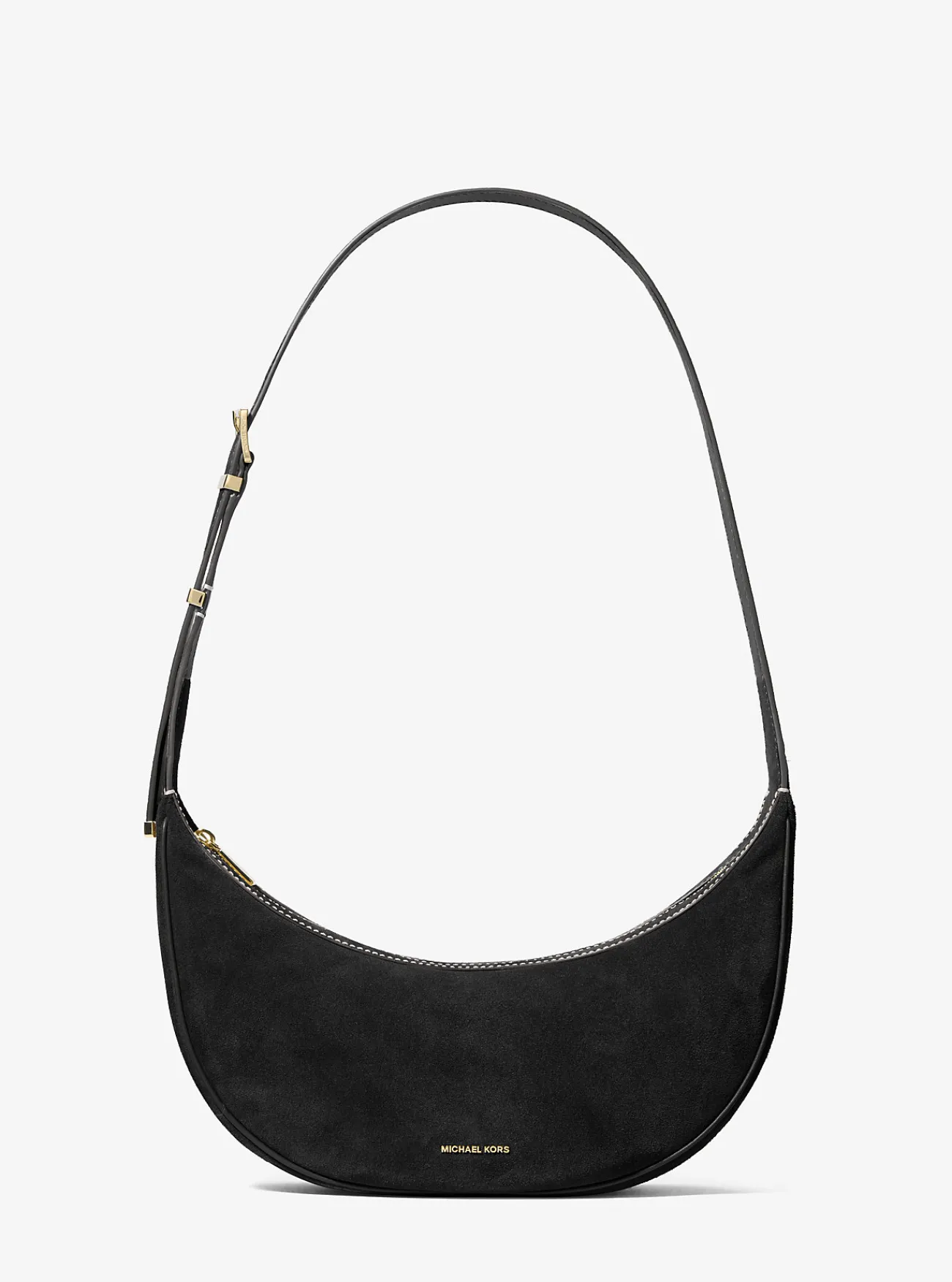 Michael Kors Crossbodytas Avra van su&egrave;de, middelgroot ZWART Best