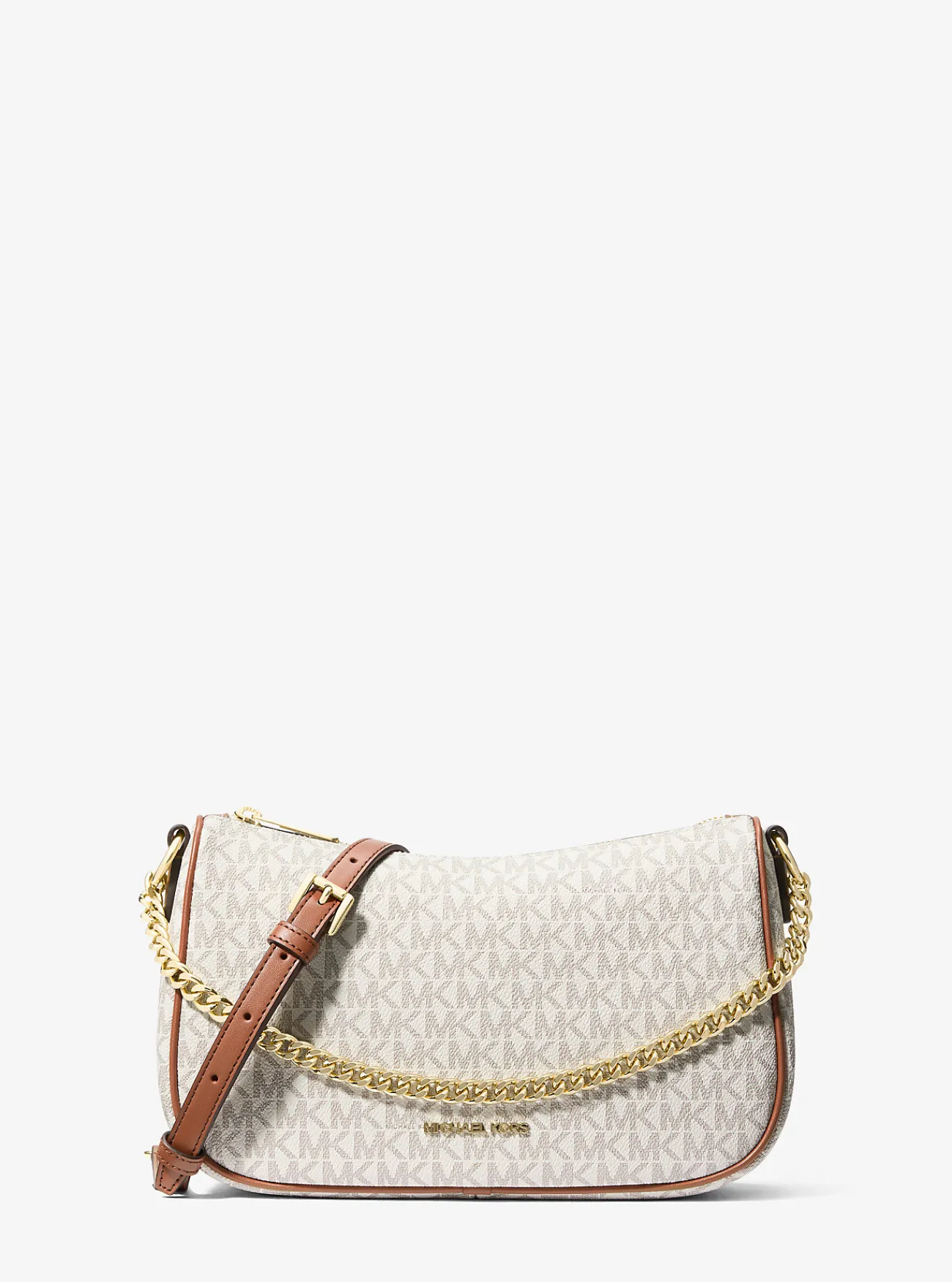 Michael Kors Crossbodytas Carmela met kenmerkend logo, aanpasbaar en middelgroot VANILLE Sale