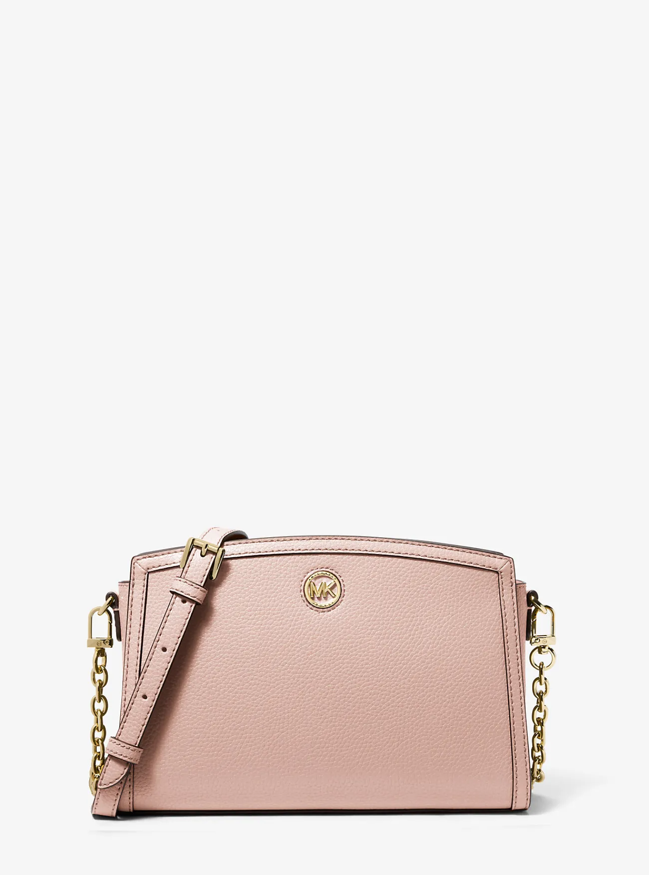 Michael Kors Crossbodytas Chantal van getrommeld leer, groot ZACHTROZE Online