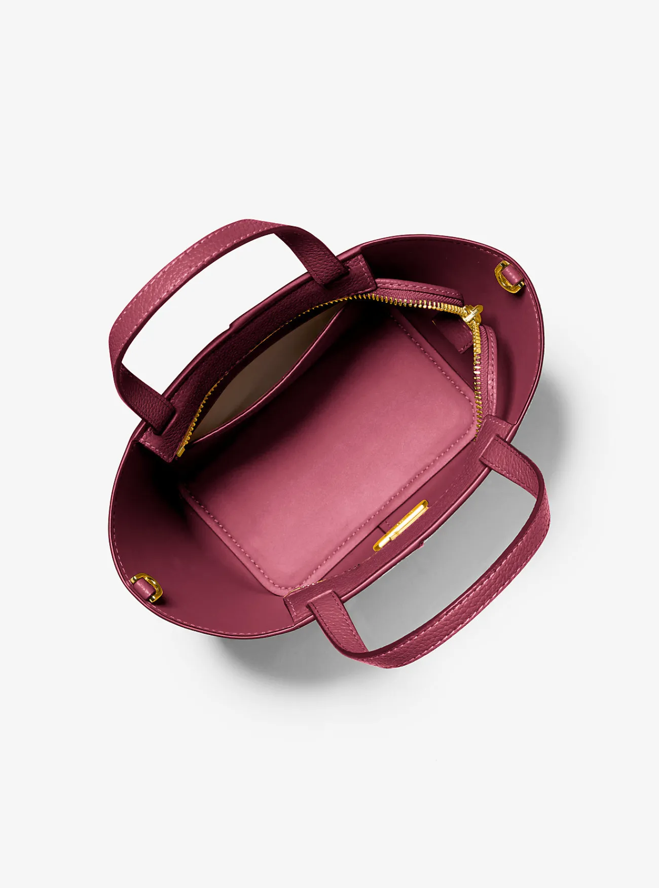 Michael Kors Crossbodytas Flora van canvas met kenmerkend logo en getrommeld leer, middelgroot Outlet