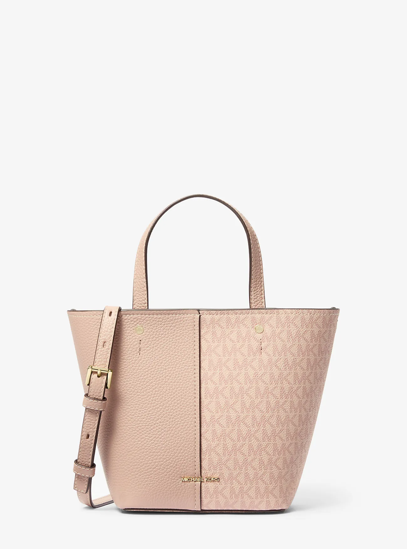 Michael Kors Crossbodytas Flora van canvas met kenmerkend logo en getrommeld leer, middelgroot BALLET Fashion