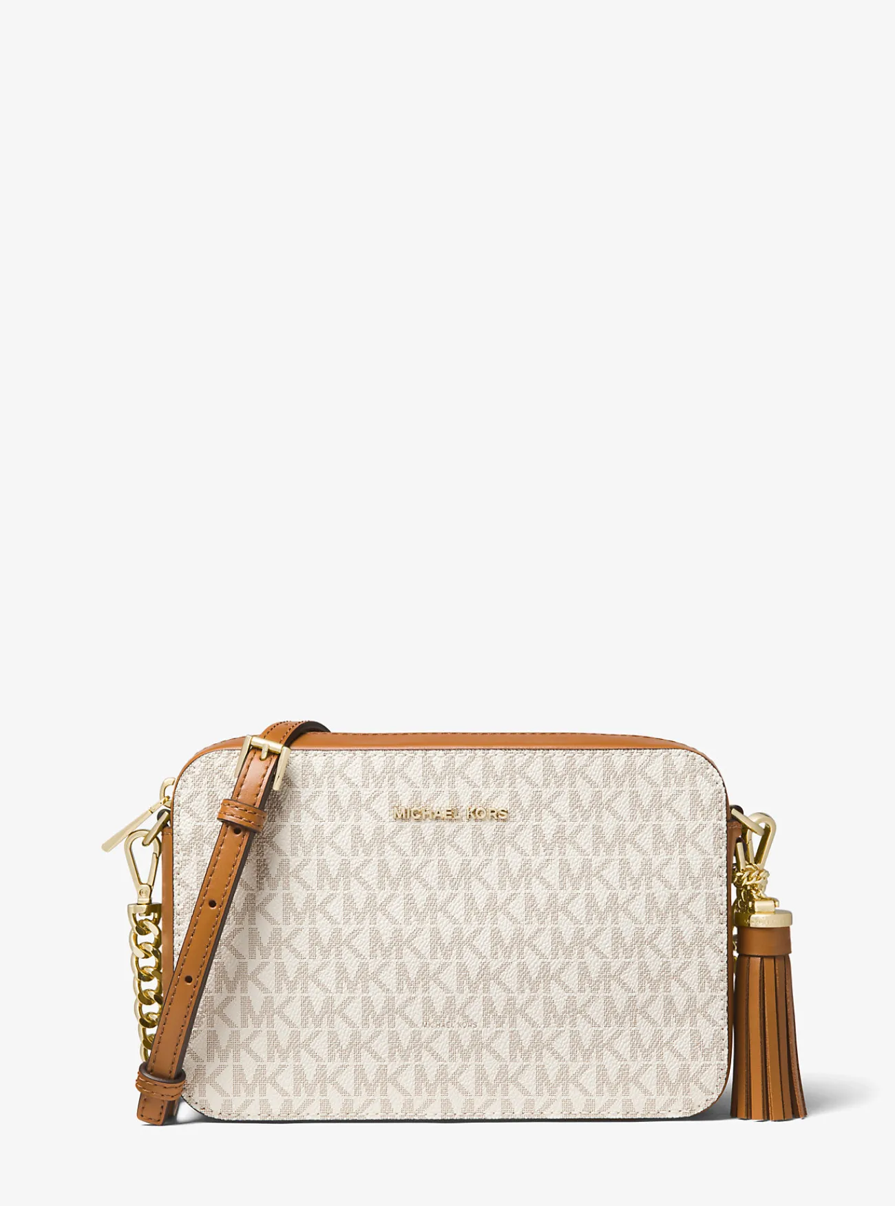 Michael Kors Crossbodytas Ginny met logo, middelgroot VANILLE Fashion