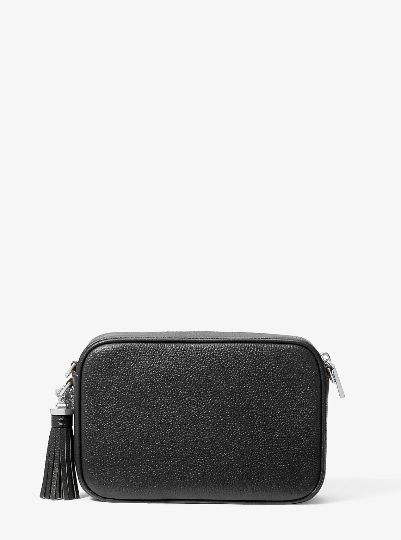 Michael Kors Crossbodytas Ginny van leer ZWART Sale