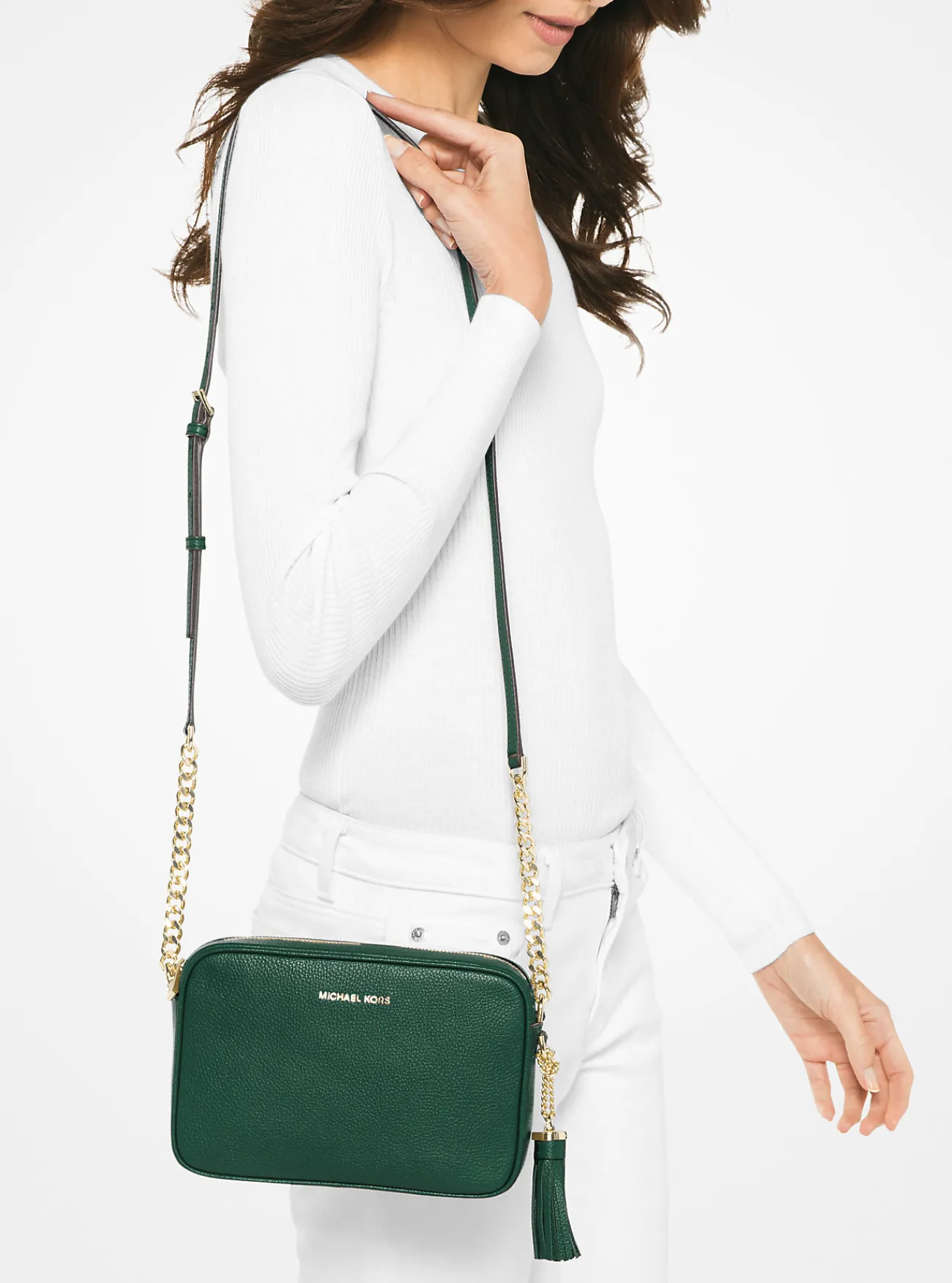 Michael Kors Crossbodytas Ginny van leer BOSCO Outlet