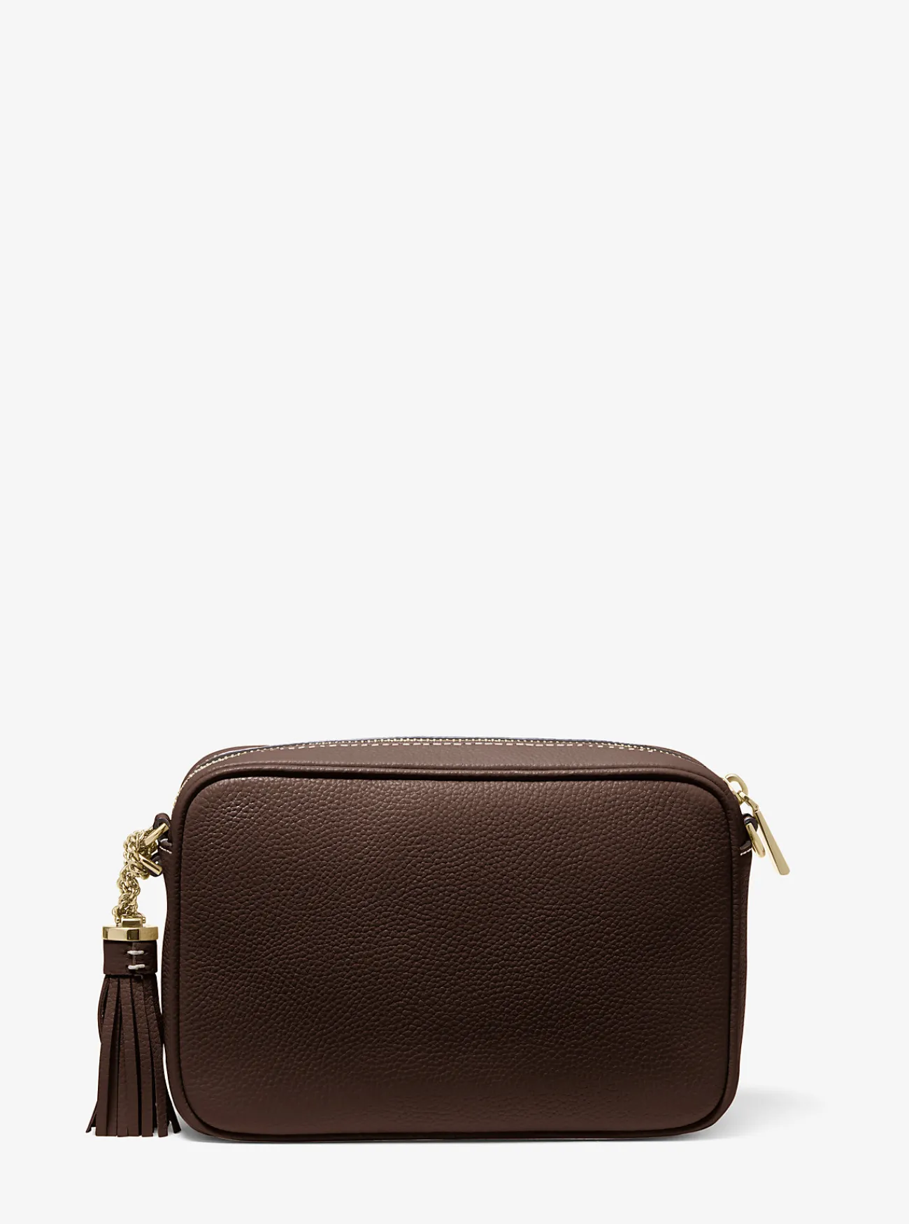 Michael Kors Crossbodytas Ginny van leer CHOCOLADE Online