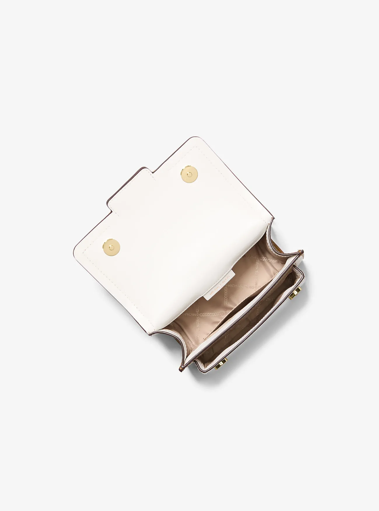 Michael Kors Crossbodytas Heather van leer met kleurvlakken, extra klein New