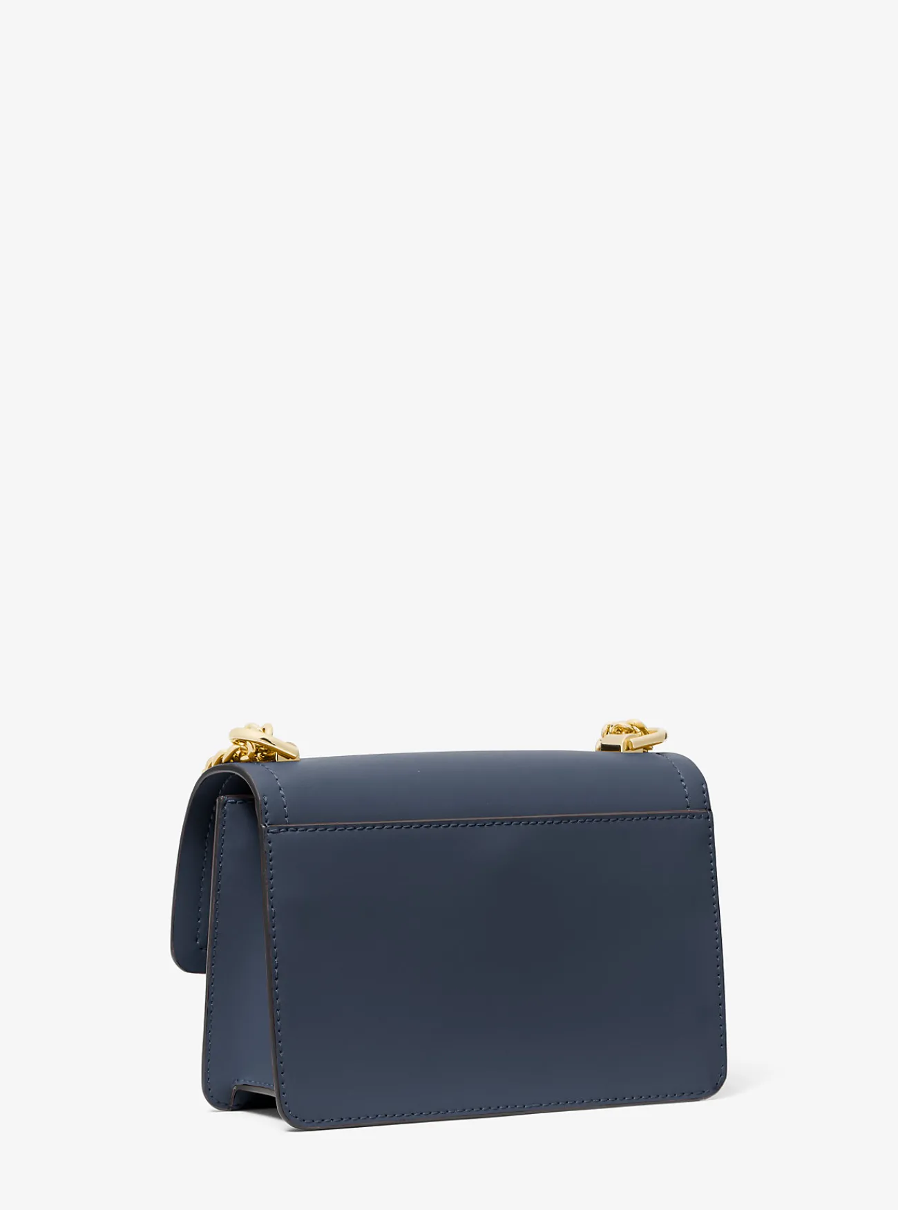 Michael Kors Crossbodytas Heather van leer, extra klein MARINEBLAUW Best