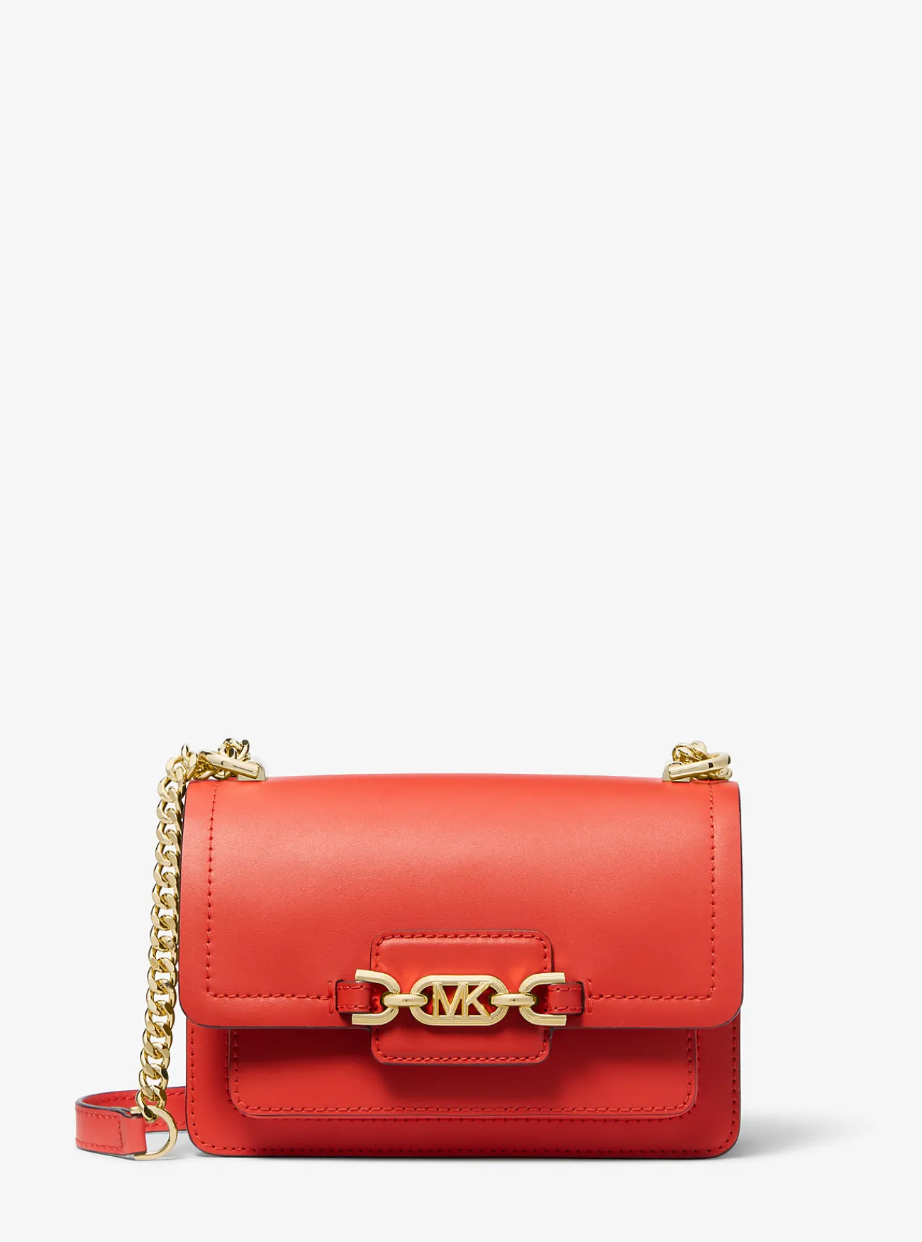 Michael Kors Crossbodytas Heather van leer, extra klein New