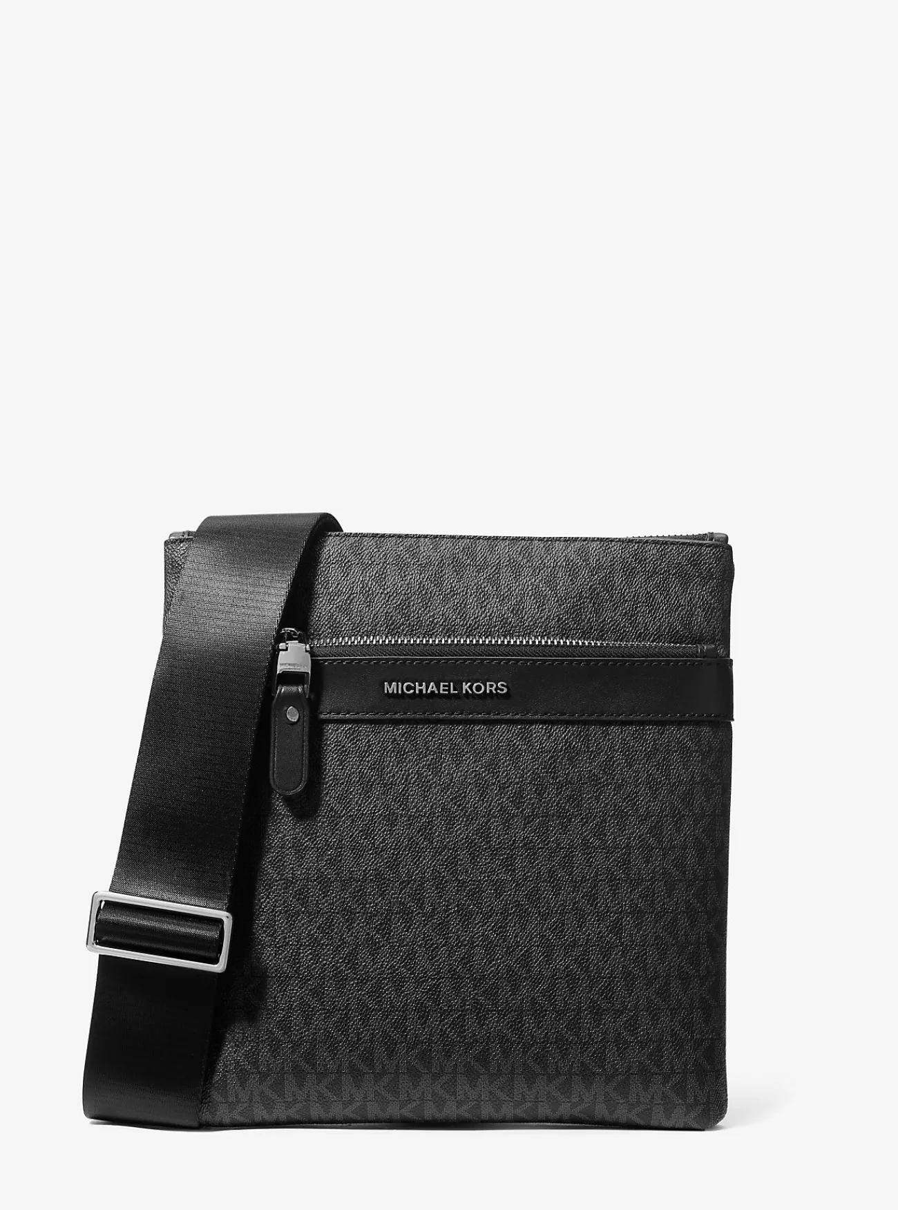 Michael Kors Crossbodytas Hudson met kenmerkend logo ZWART New