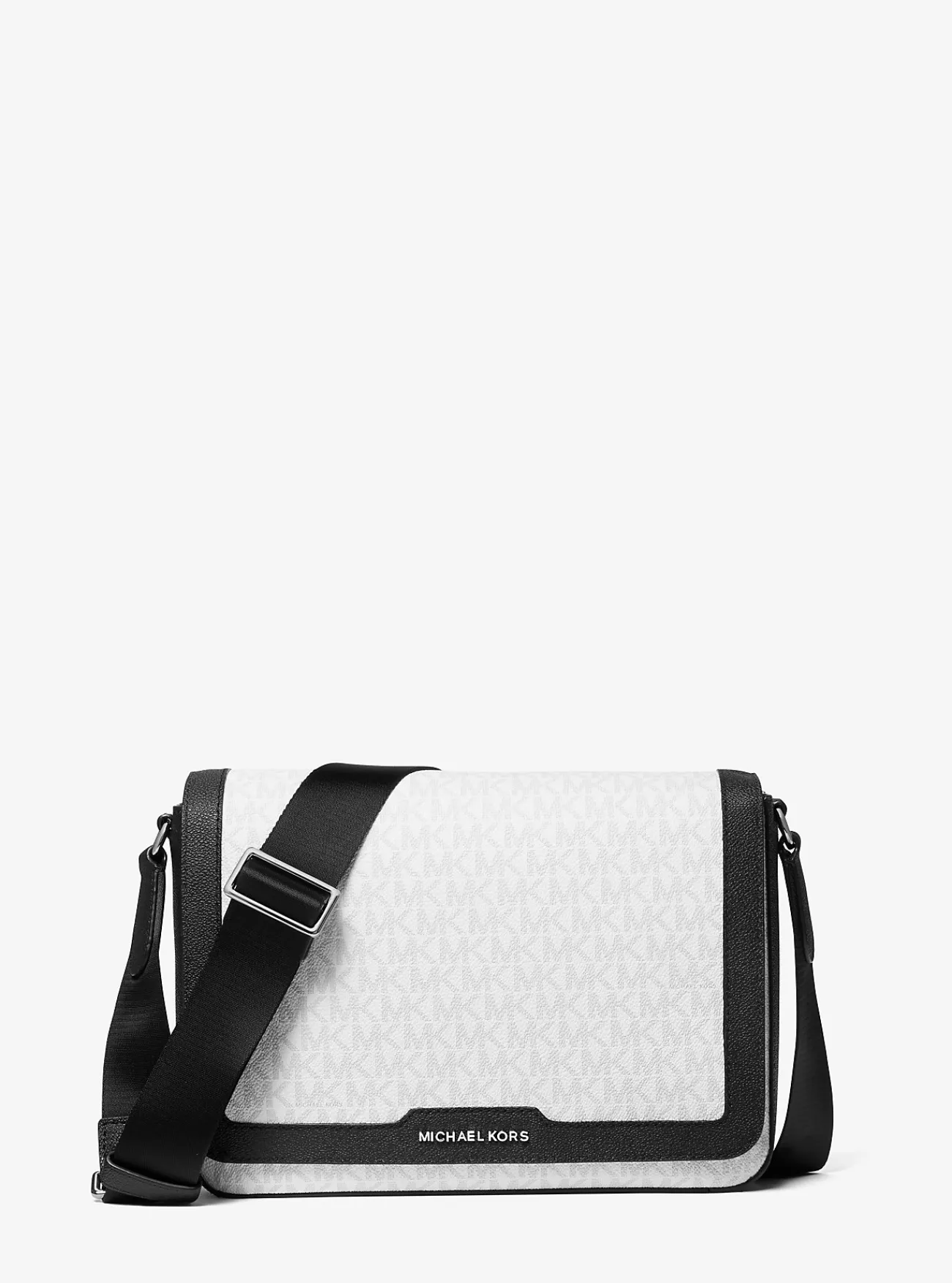 Michael Kors Crossbodytas Hudson met kenmerkend logo HELDERWIT Outlet