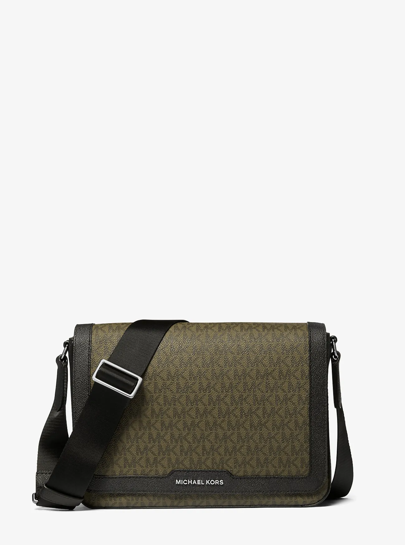 Michael Kors Crossbodytas Hudson met kenmerkend logo OLIJFGROEN Sale
