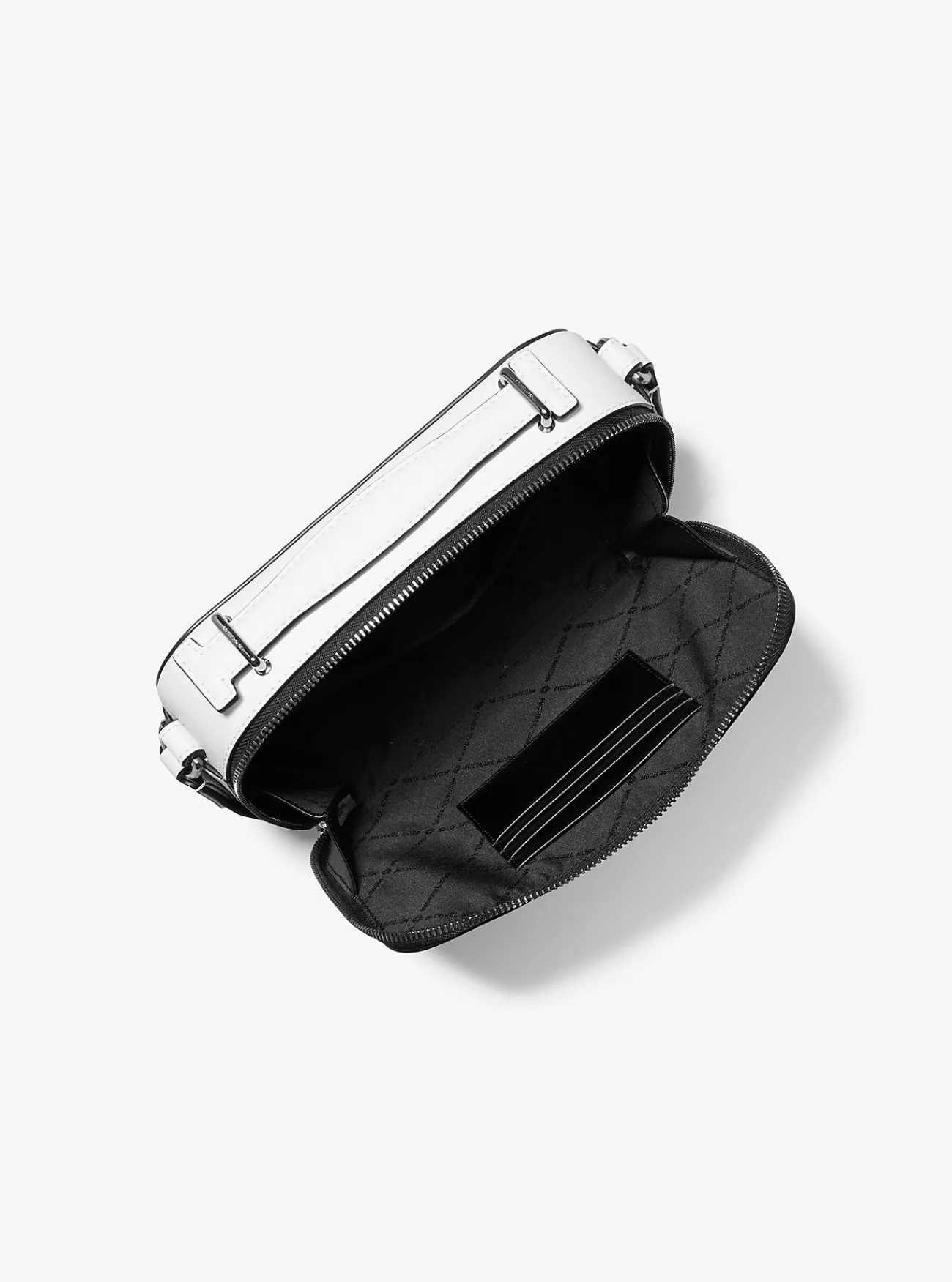 Michael Kors Crossbodytas Hudson van getrommeld leer Sale
