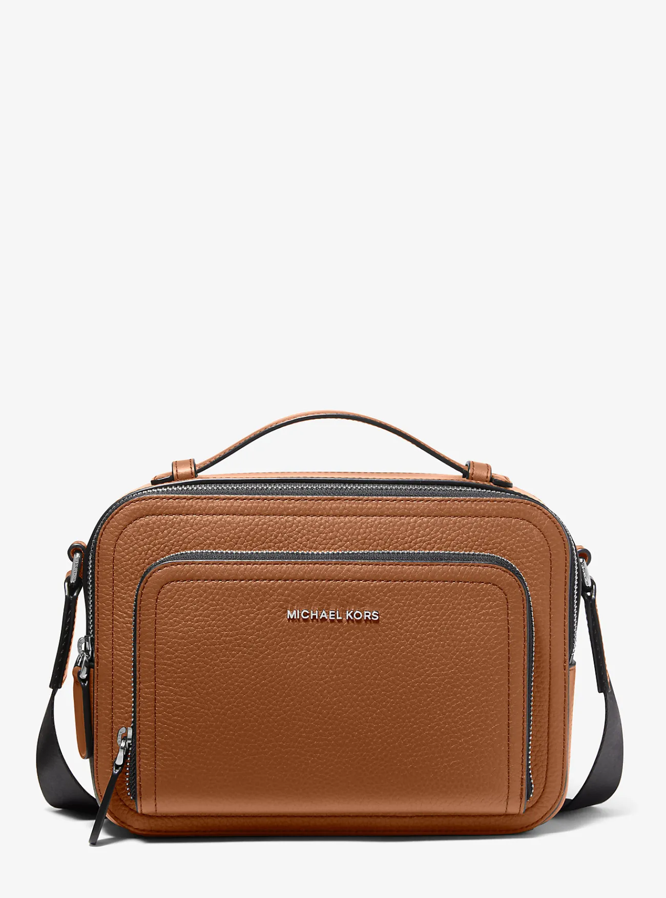 Michael Kors Crossbodytas Hudson van getrommeld leer LUGGAGE Clearance